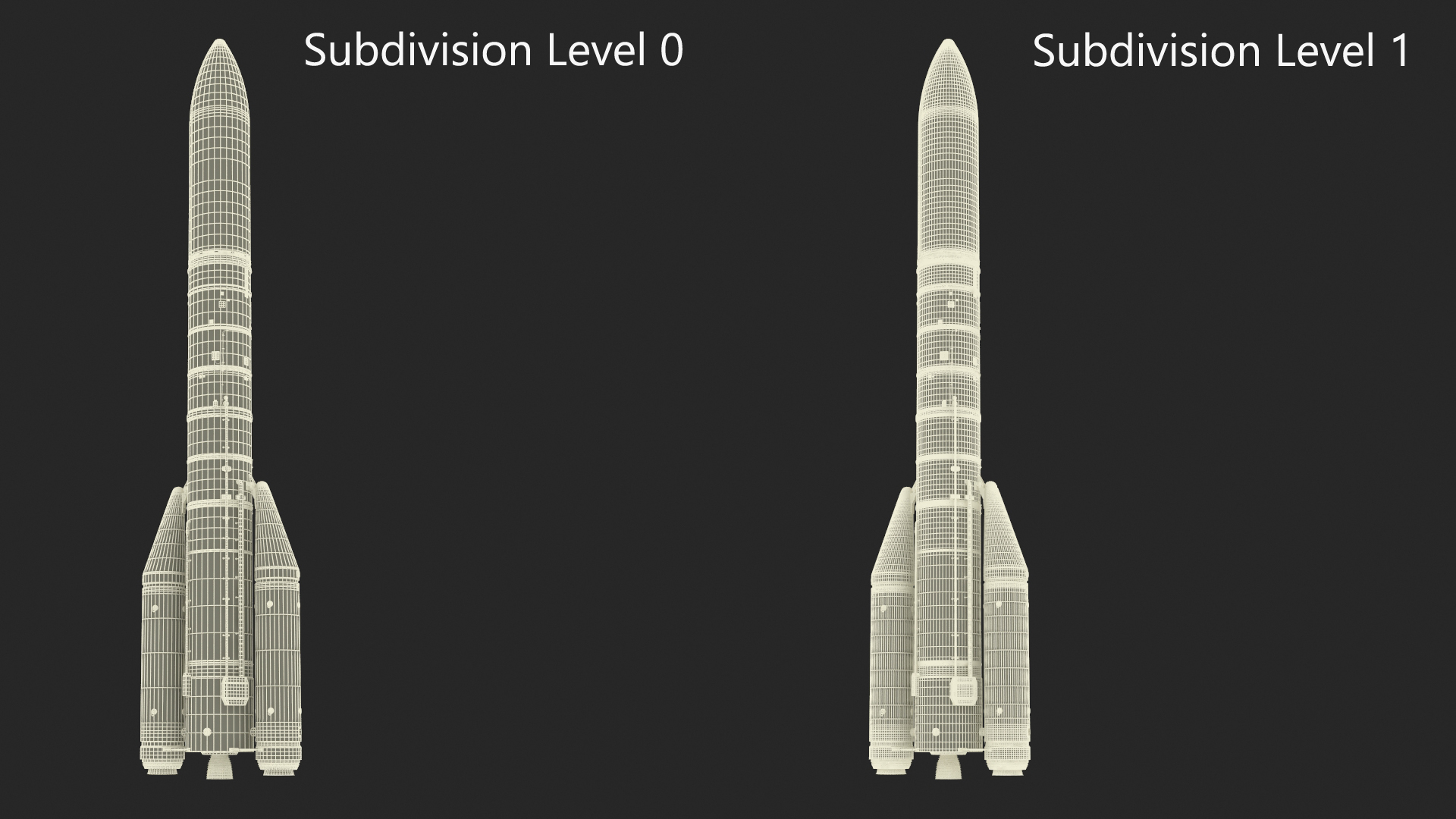 3D ESA Ariane 6 Rocket A62 model