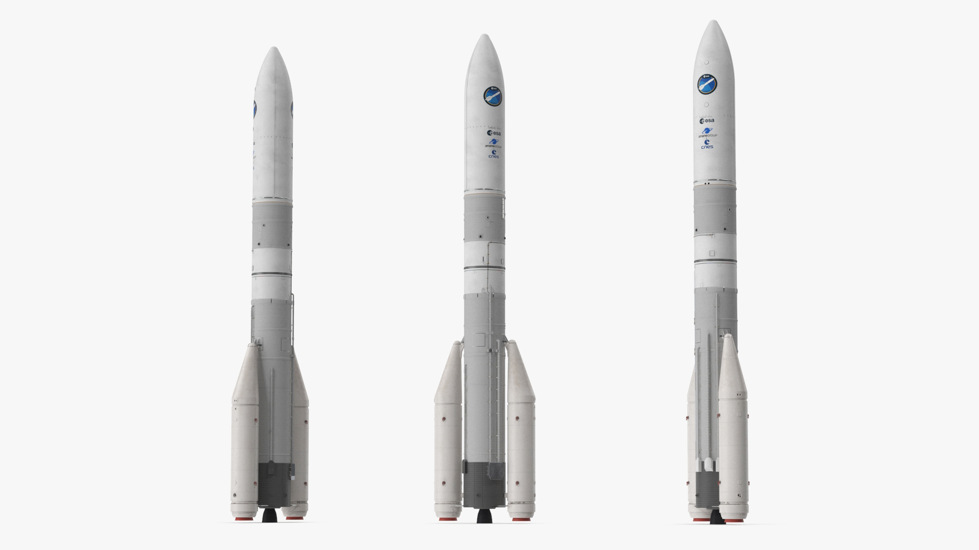 3D ESA Ariane 6 Rocket A62 model