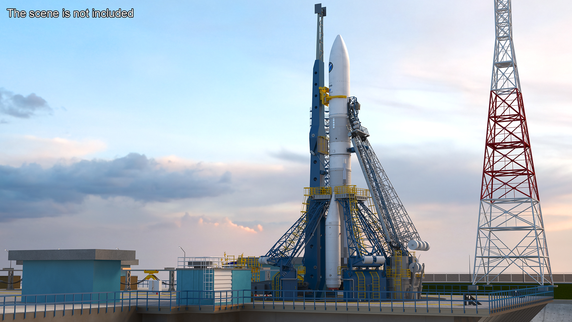 3D ESA Ariane 6 Rocket A62 model