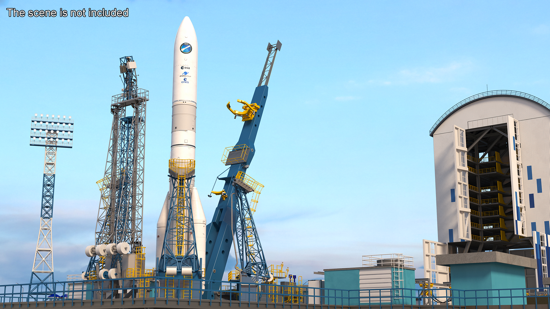 3D ESA Ariane 6 Rocket A62 model