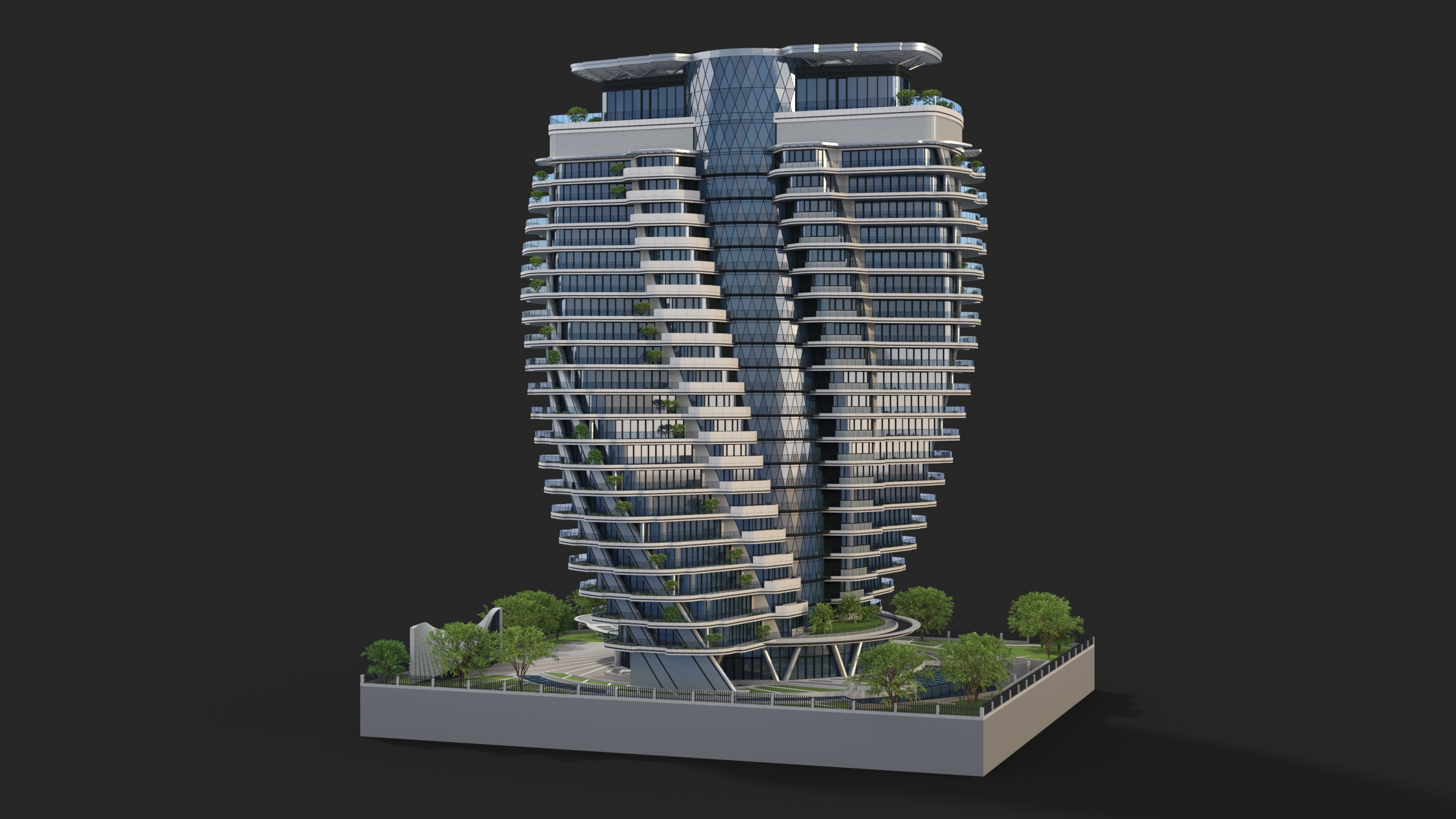 Agora Garden Tower Taipei Taiwan 3D