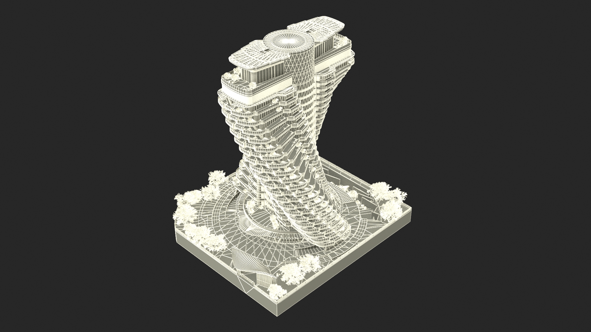 Agora Garden Tower Taipei Taiwan 3D