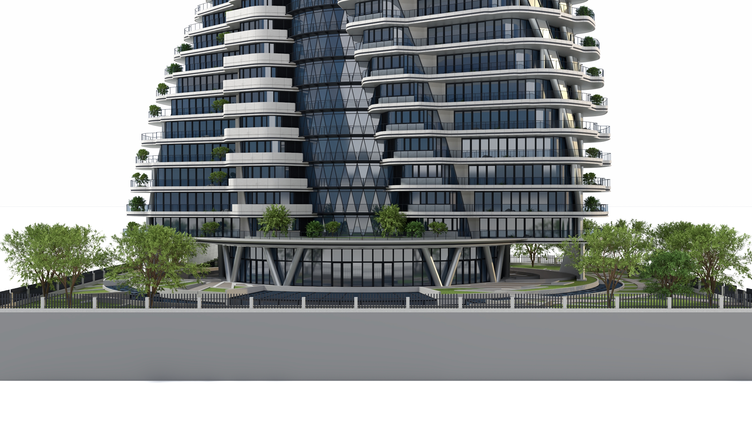 Agora Garden Tower Taipei Taiwan 3D