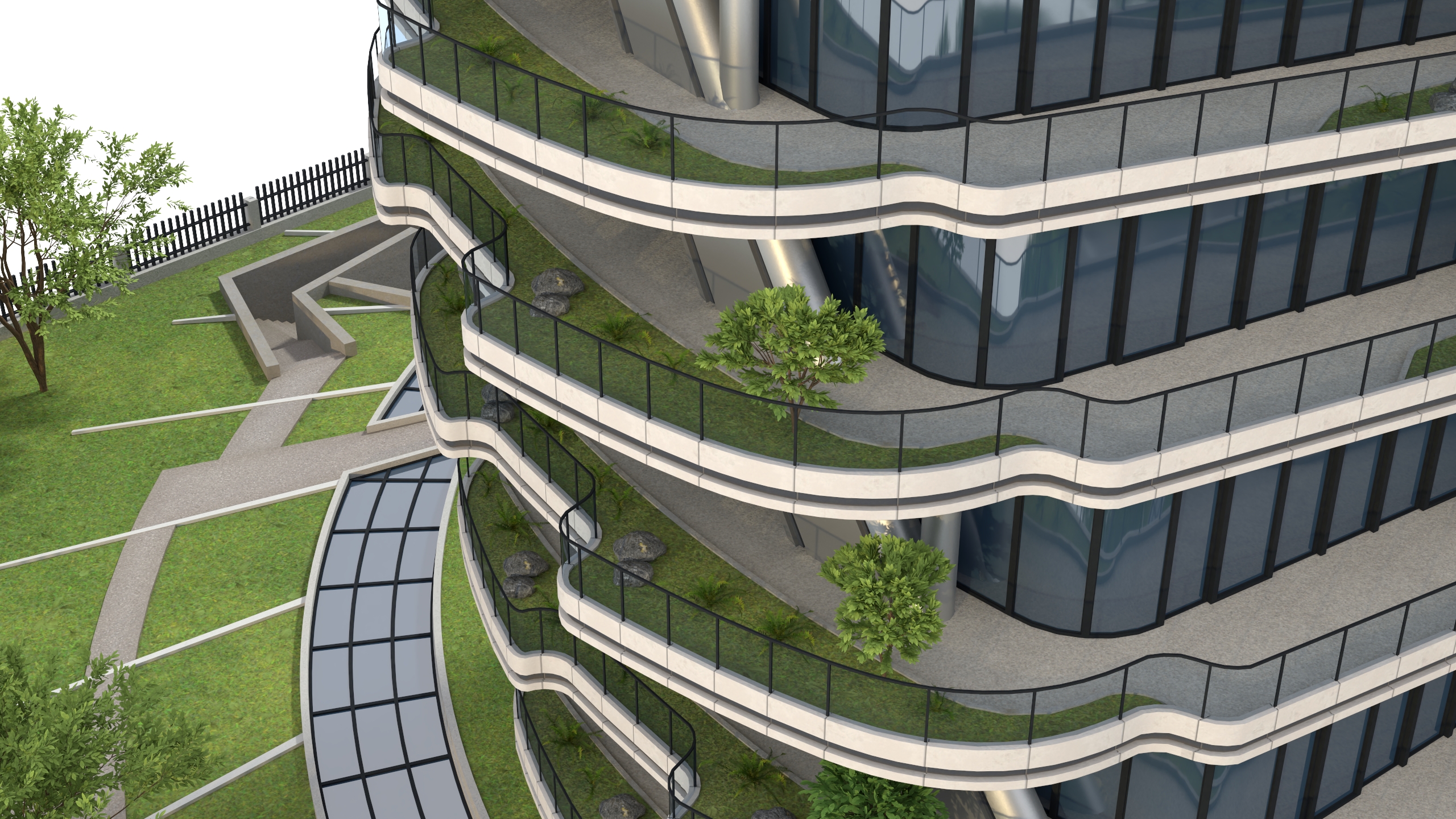 Agora Garden Tower Taipei Taiwan 3D