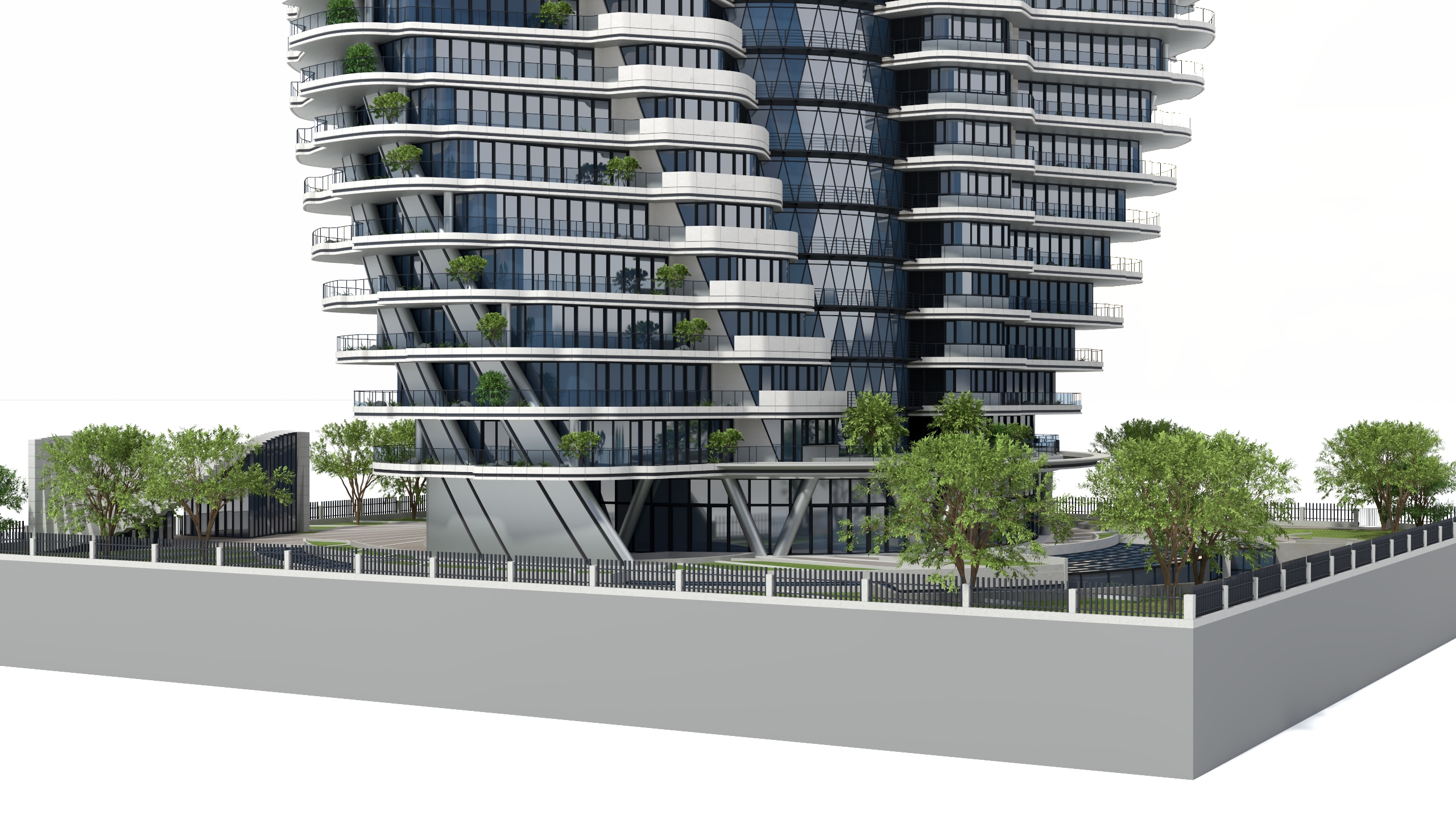 Agora Garden Tower Taipei Taiwan 3D