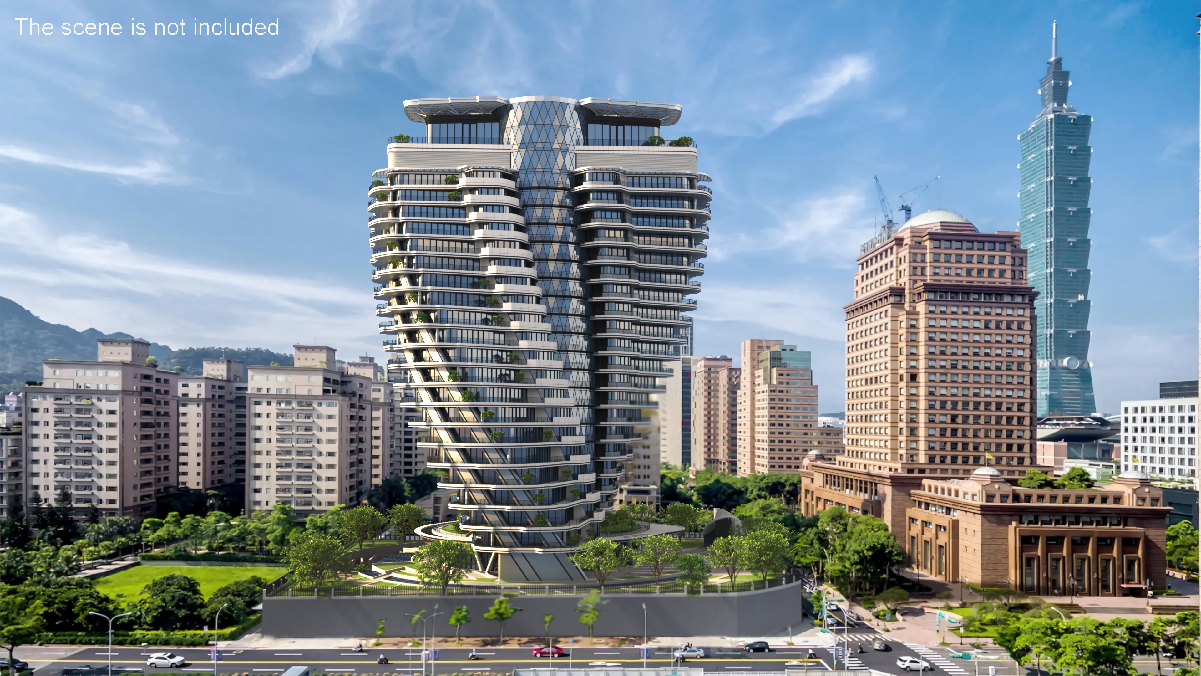 Agora Garden Tower Taipei Taiwan 3D