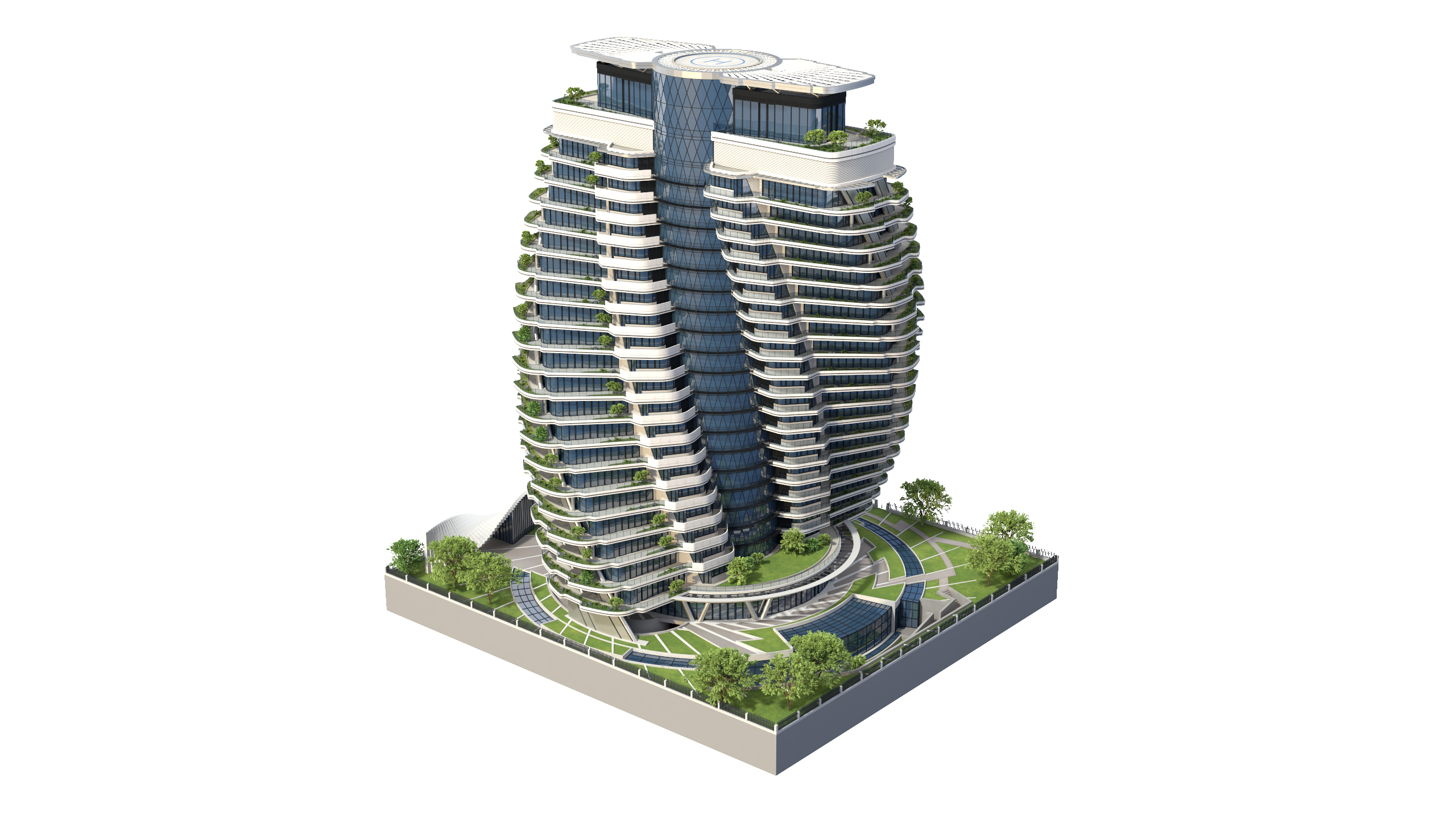 Agora Garden Tower Taipei Taiwan 3D