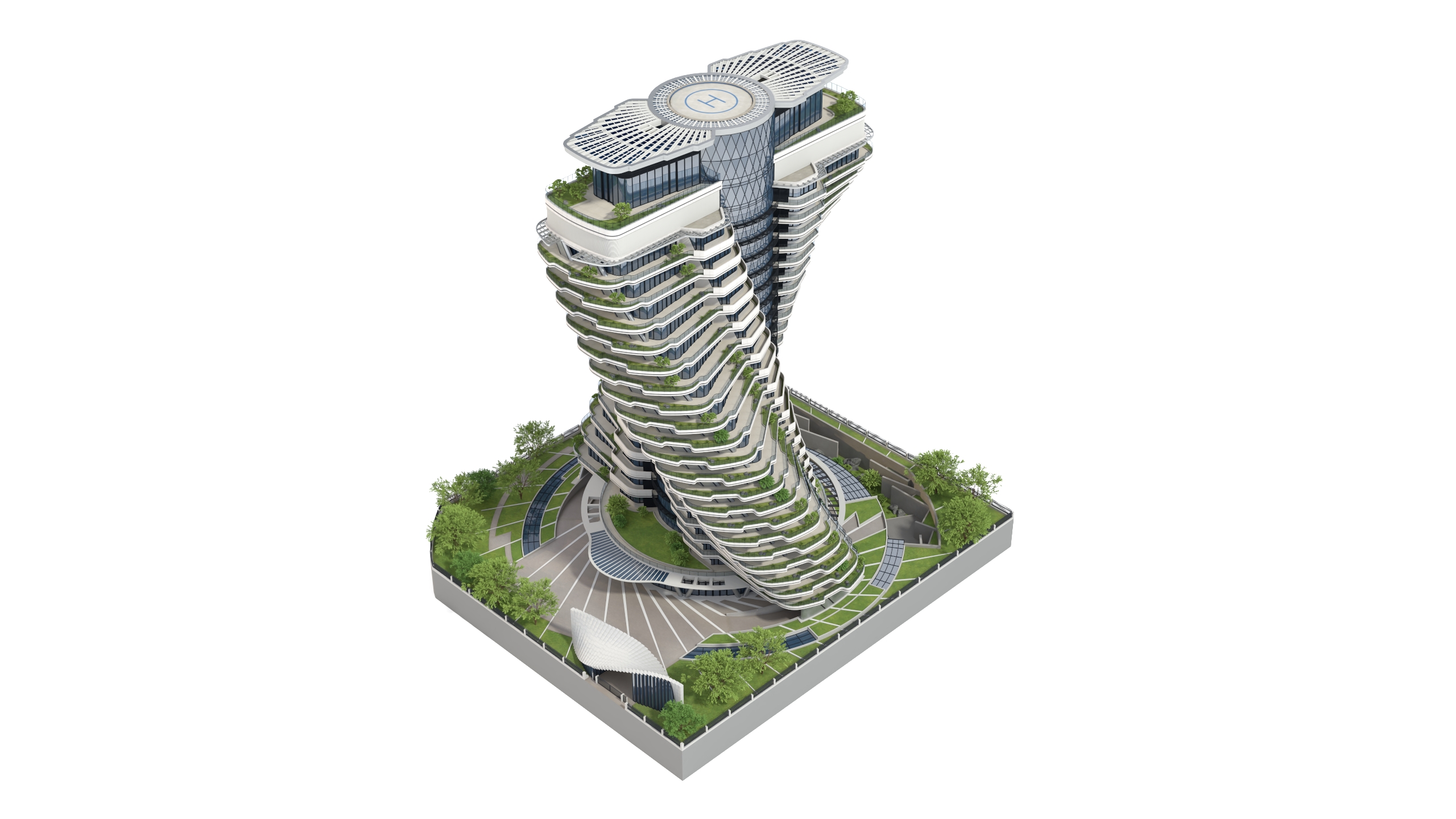 Agora Garden Tower Taipei Taiwan 3D