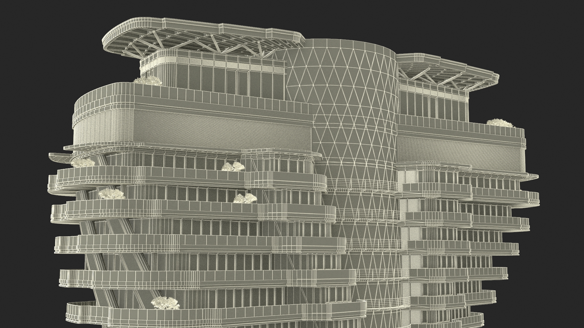 Agora Garden Tower Taipei Taiwan 3D