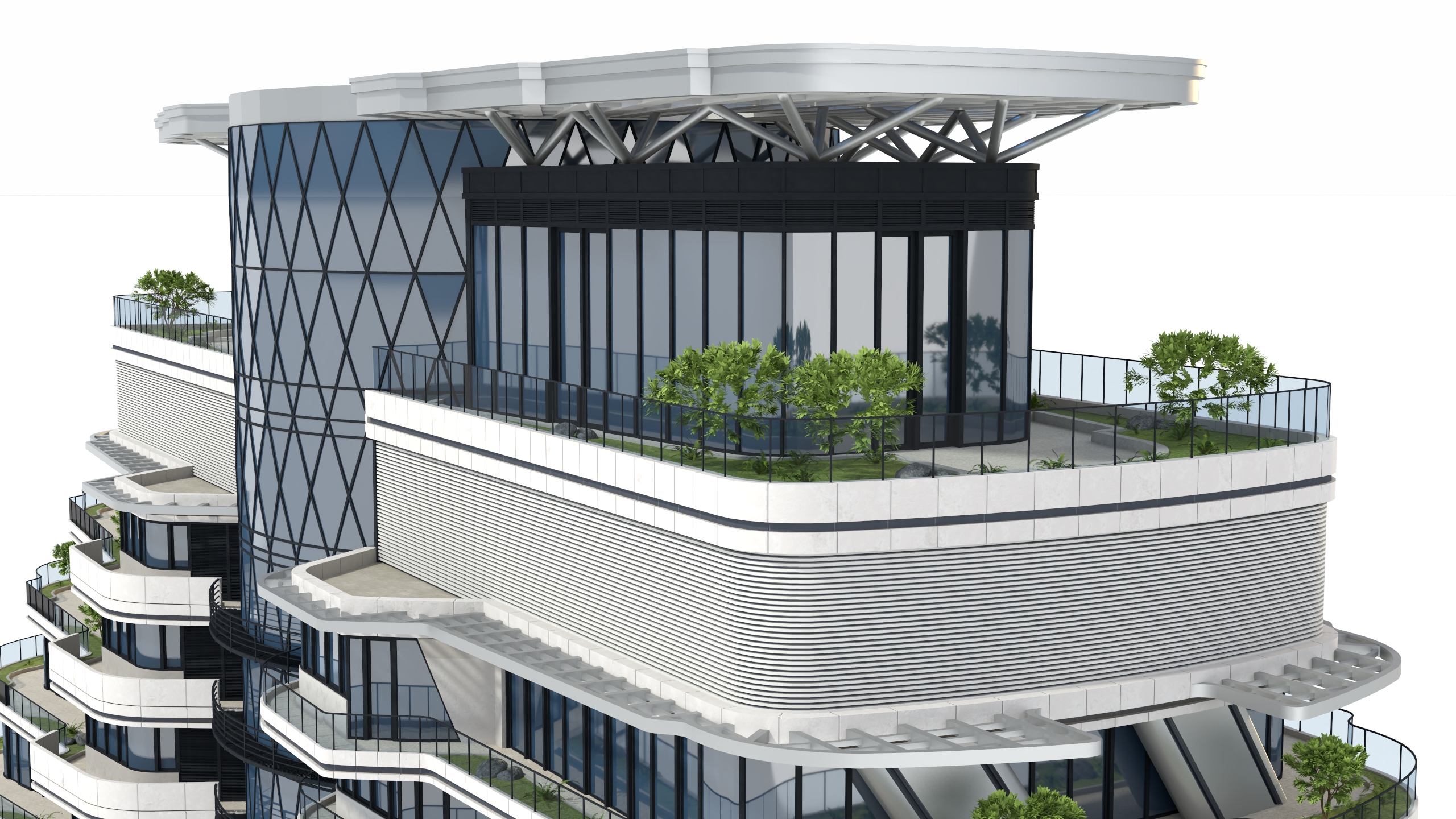 Agora Garden Tower Taipei Taiwan 3D