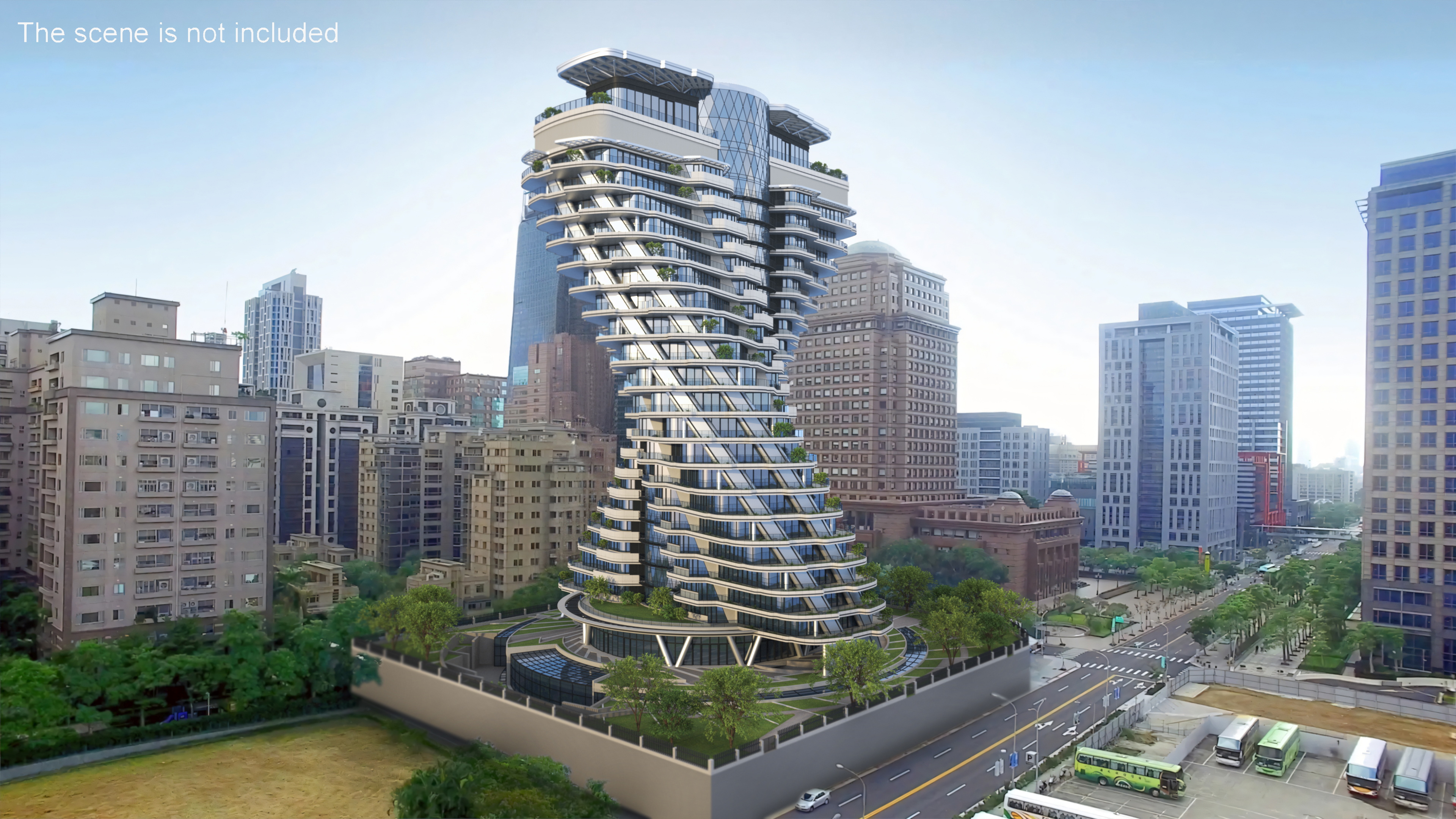 Agora Garden Tower Taipei Taiwan 3D