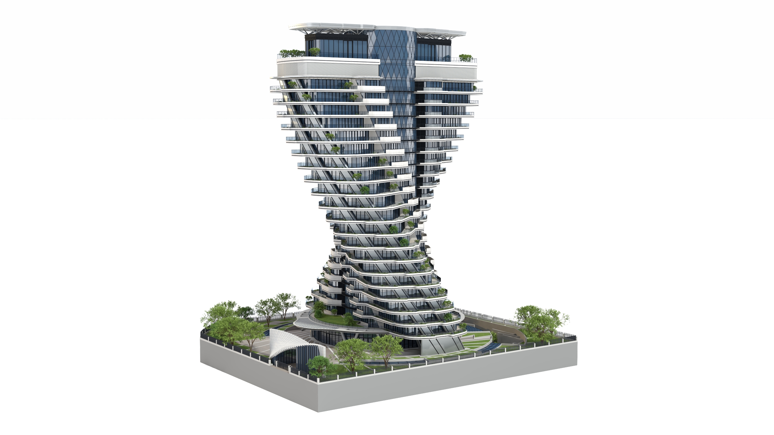 Agora Garden Tower Taipei Taiwan 3D