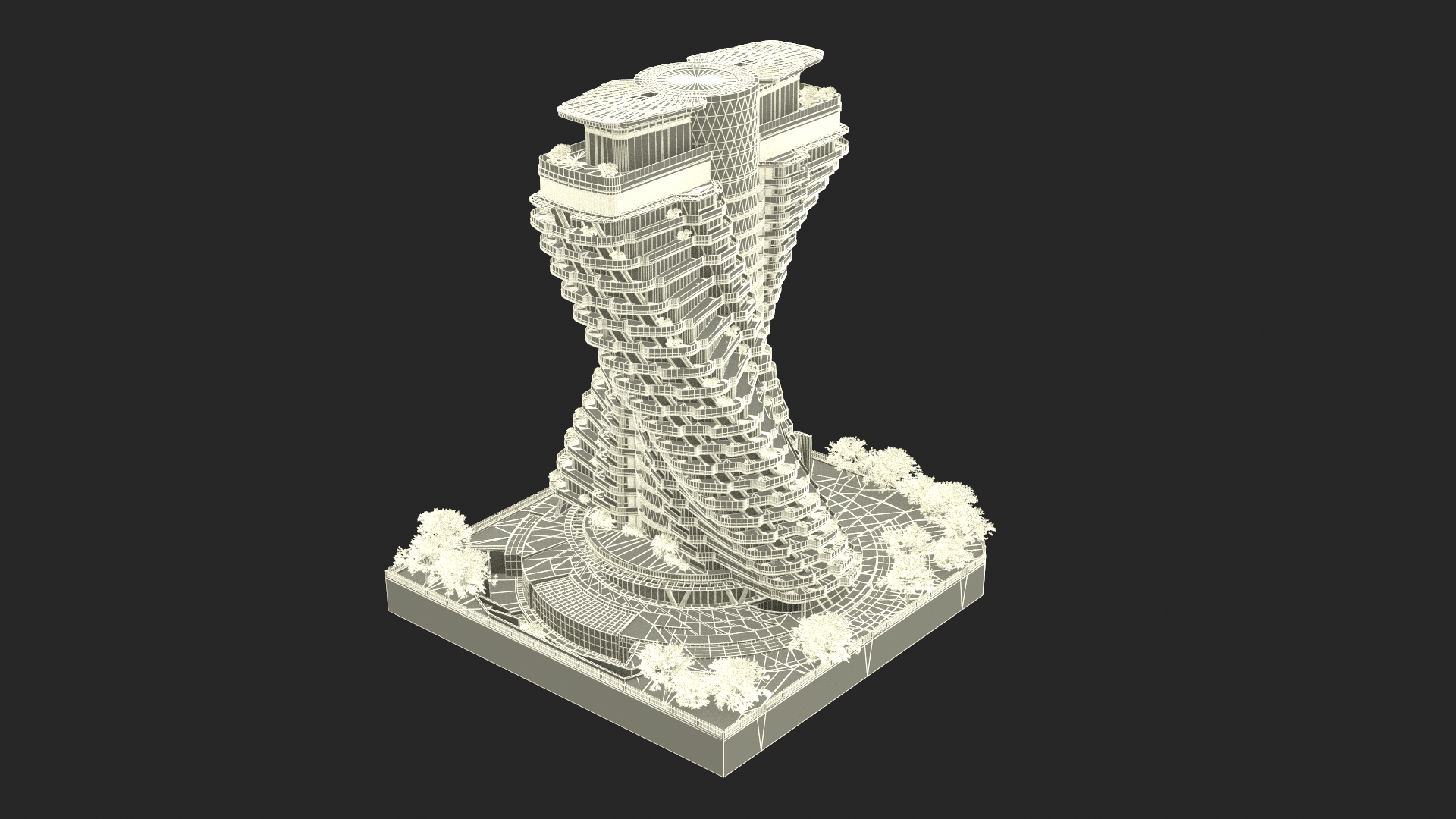 Agora Garden Tower Taipei Taiwan 3D