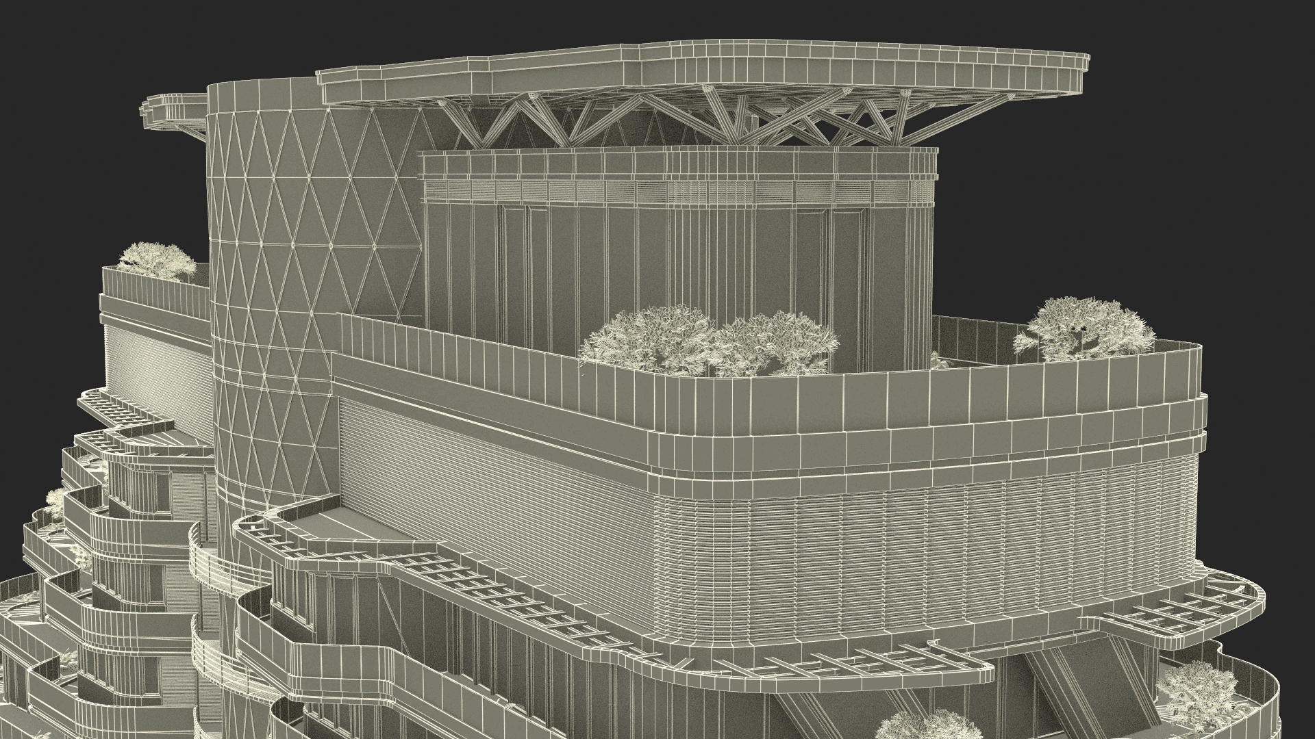 Agora Garden Tower Taipei Taiwan 3D