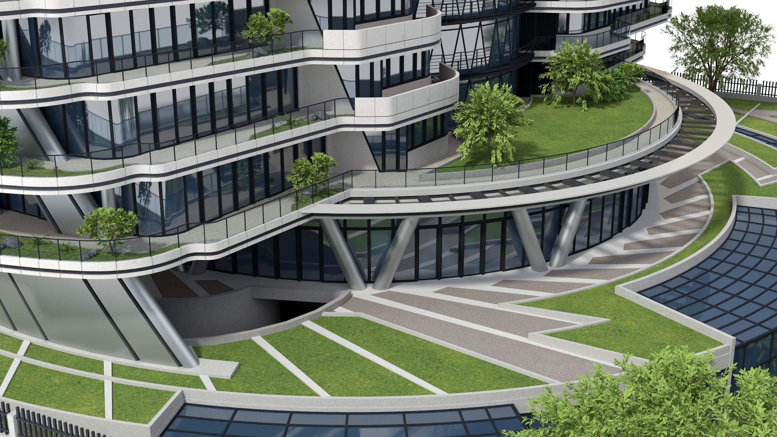 Agora Garden Tower Taipei Taiwan 3D