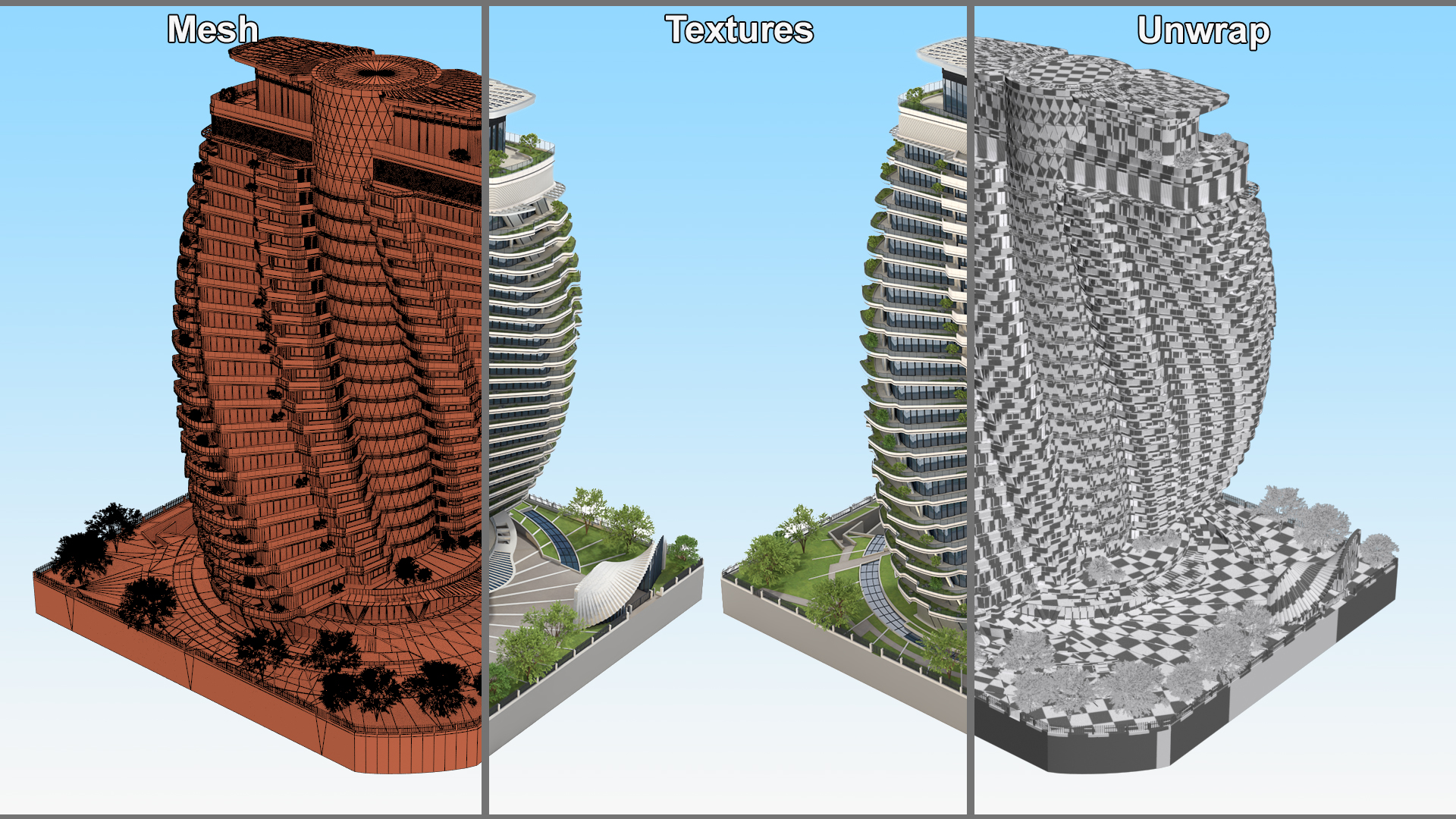 Agora Garden Tower Taipei Taiwan 3D