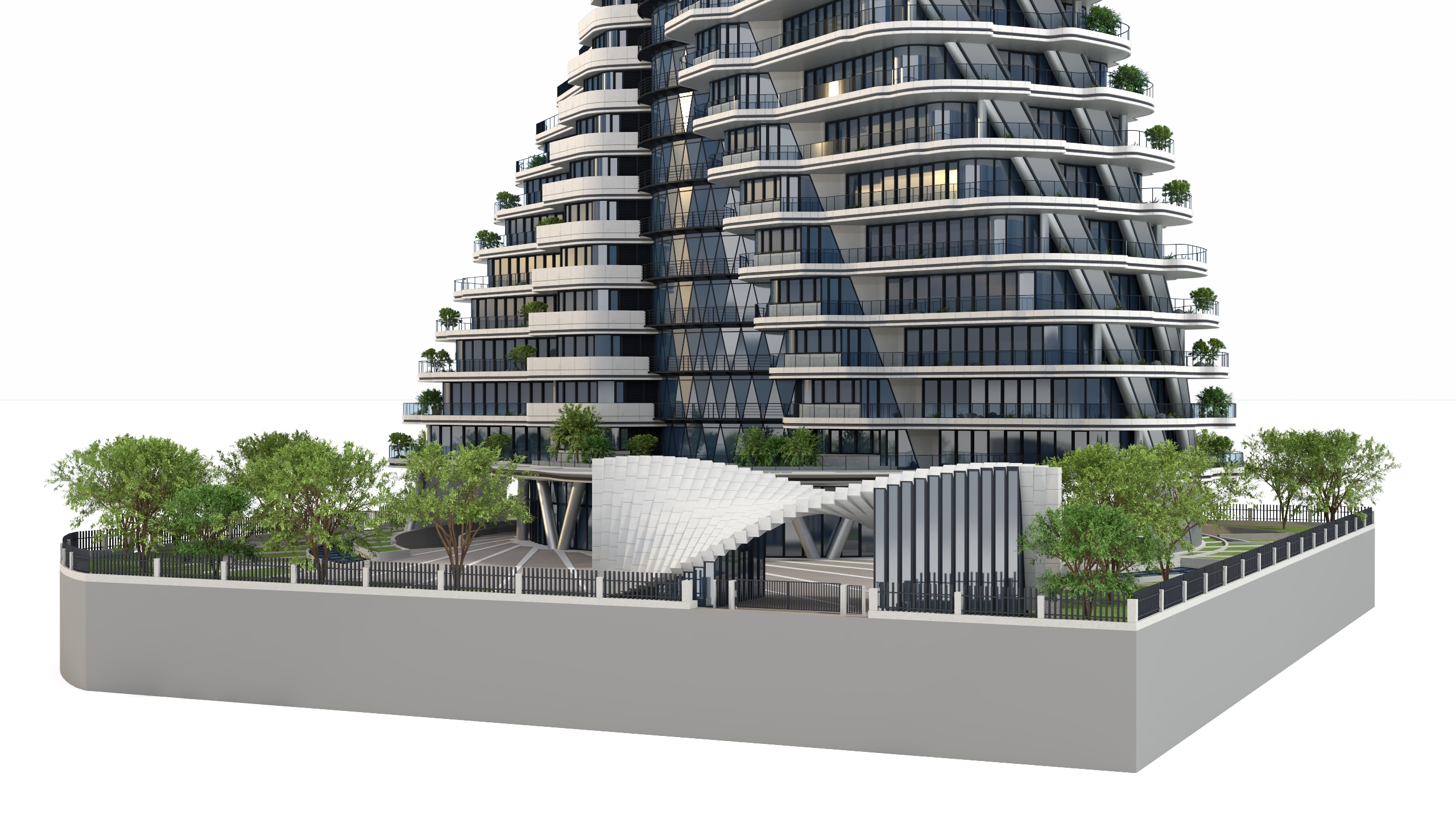 Agora Garden Tower Taipei Taiwan 3D