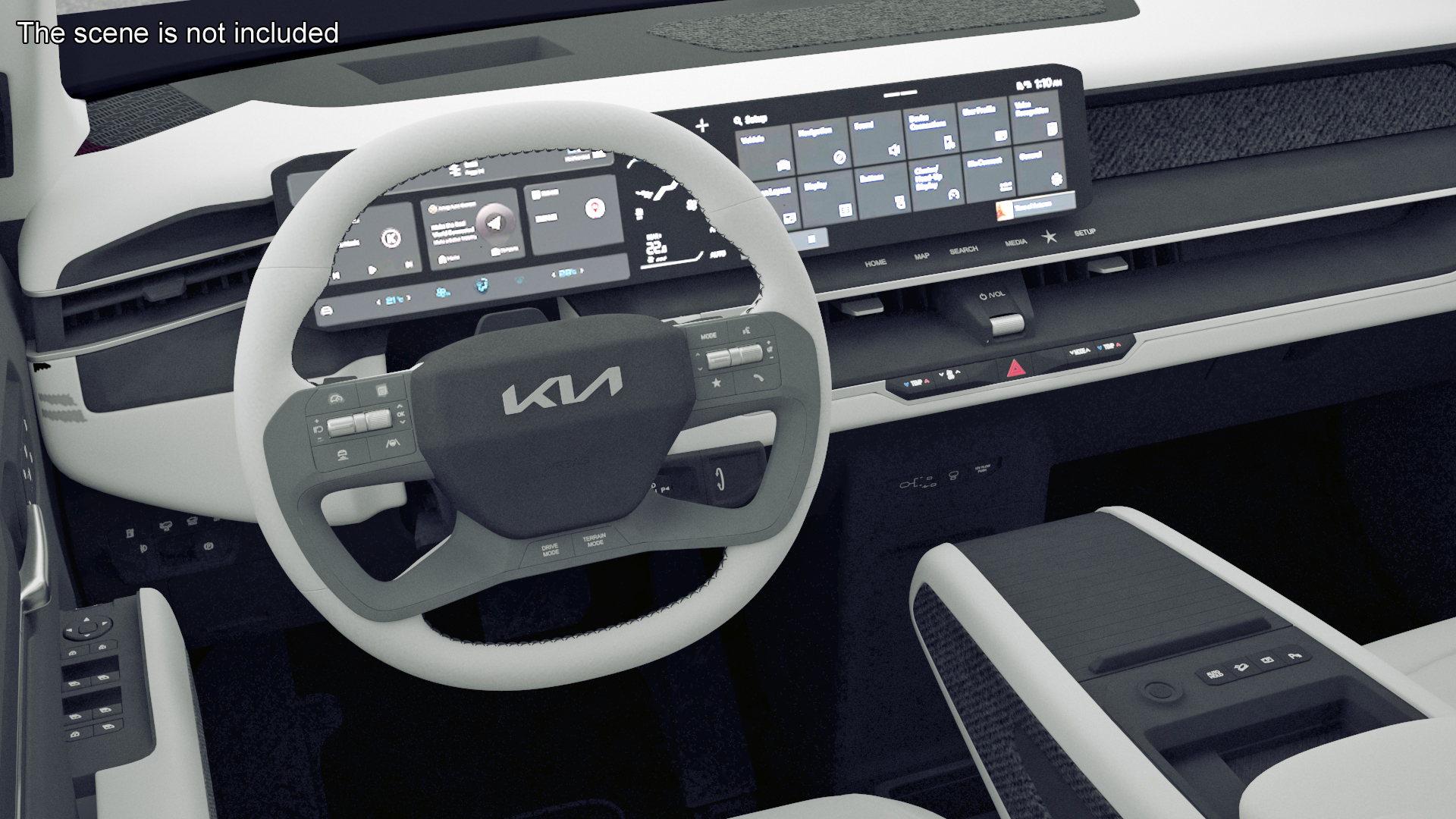 KIA EV9 Luxury SUV Black 3D model