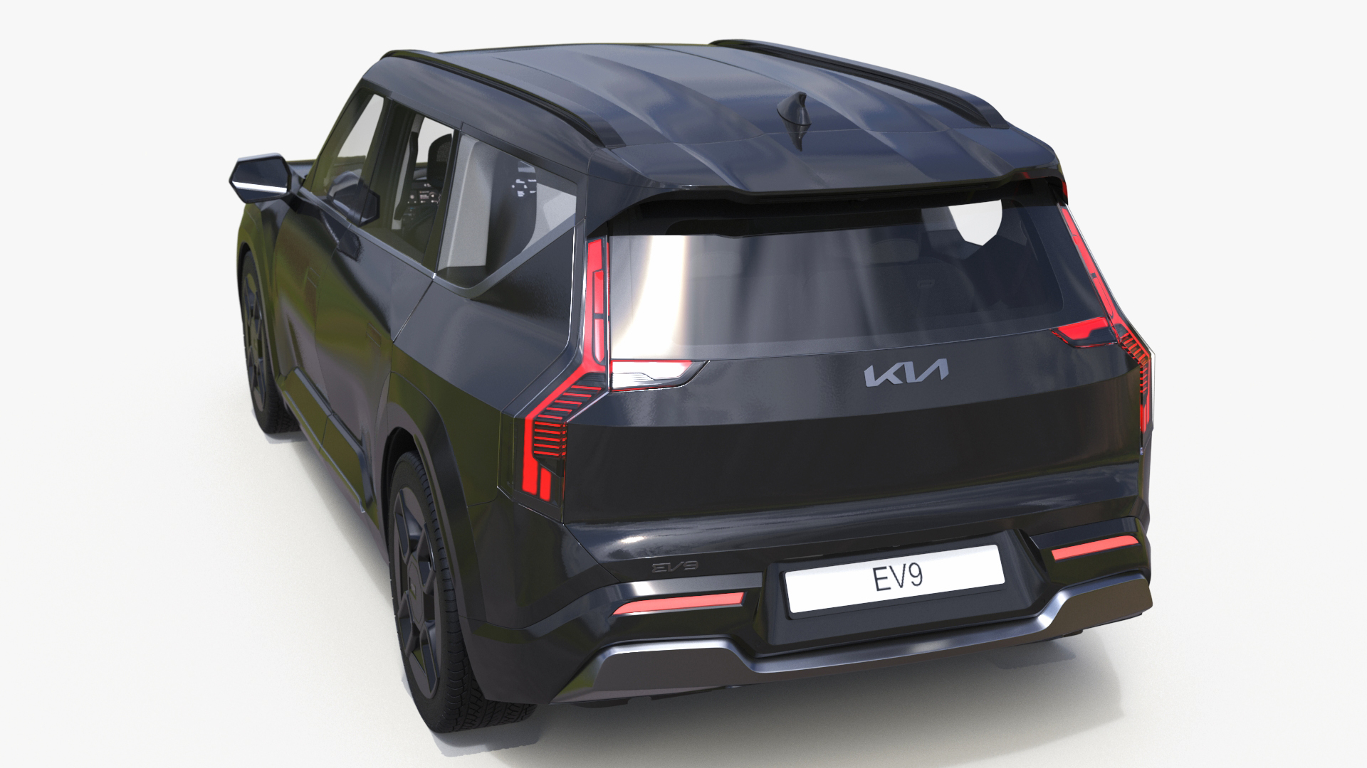 KIA EV9 Luxury SUV Black 3D model