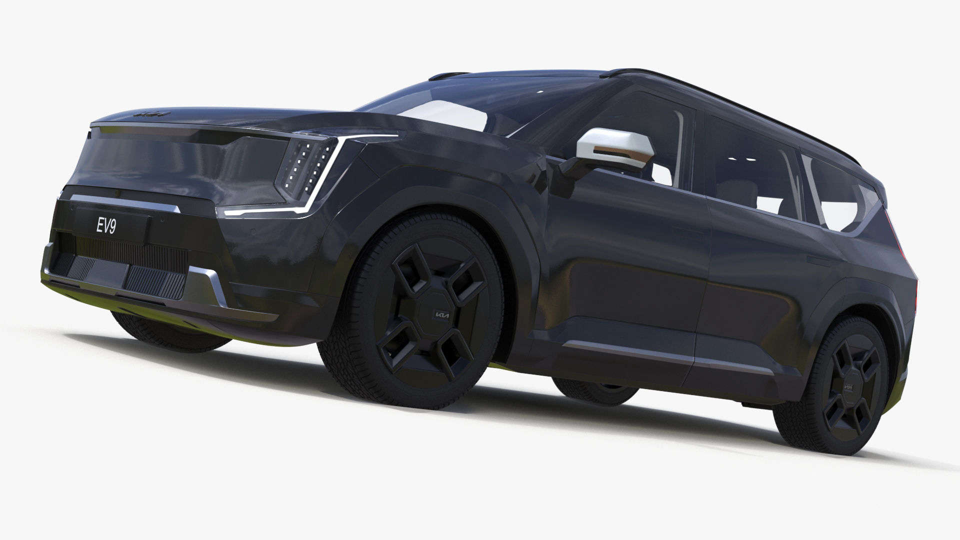 KIA EV9 Luxury SUV Black 3D model
