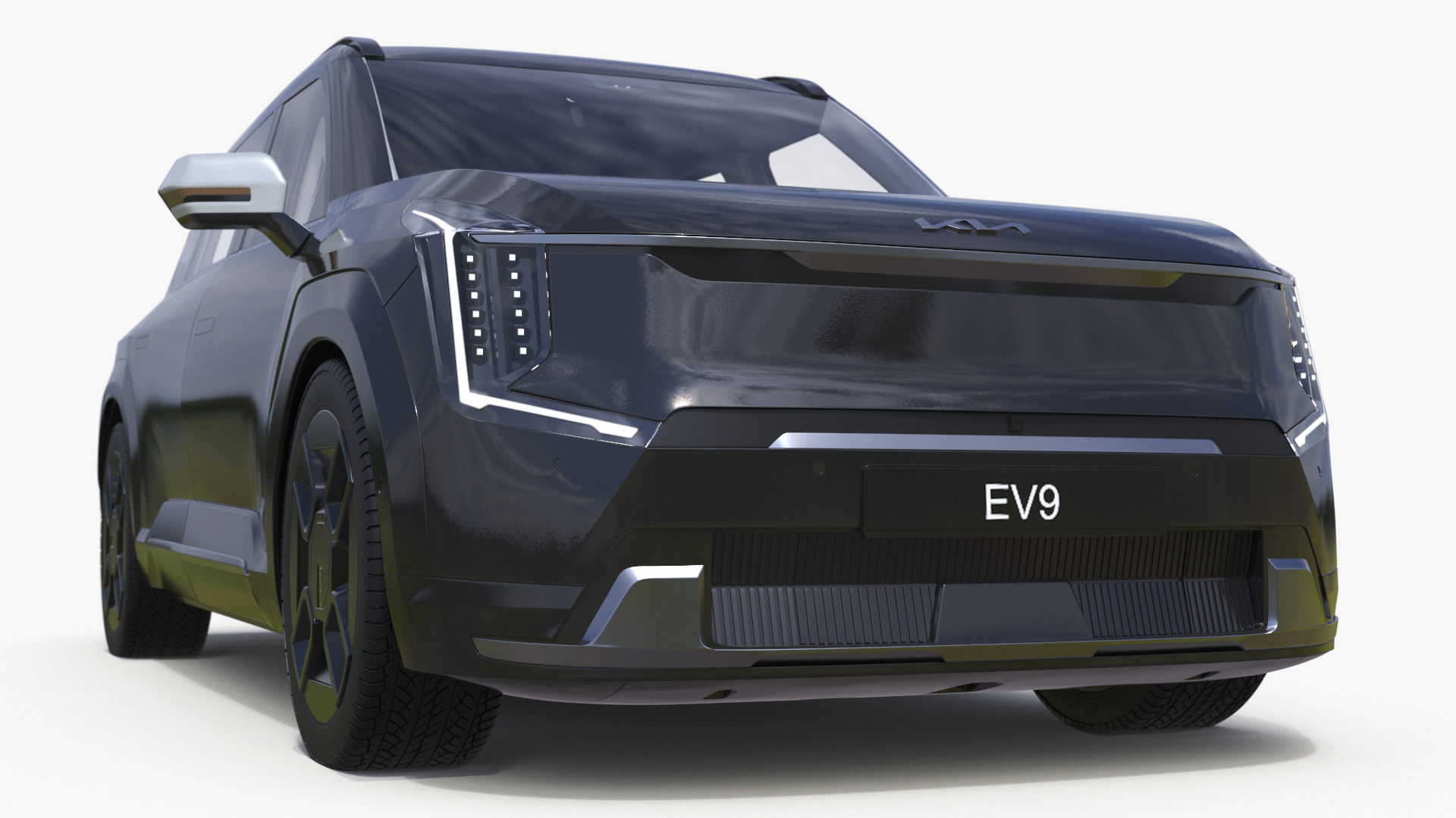 KIA EV9 Luxury SUV Black 3D model