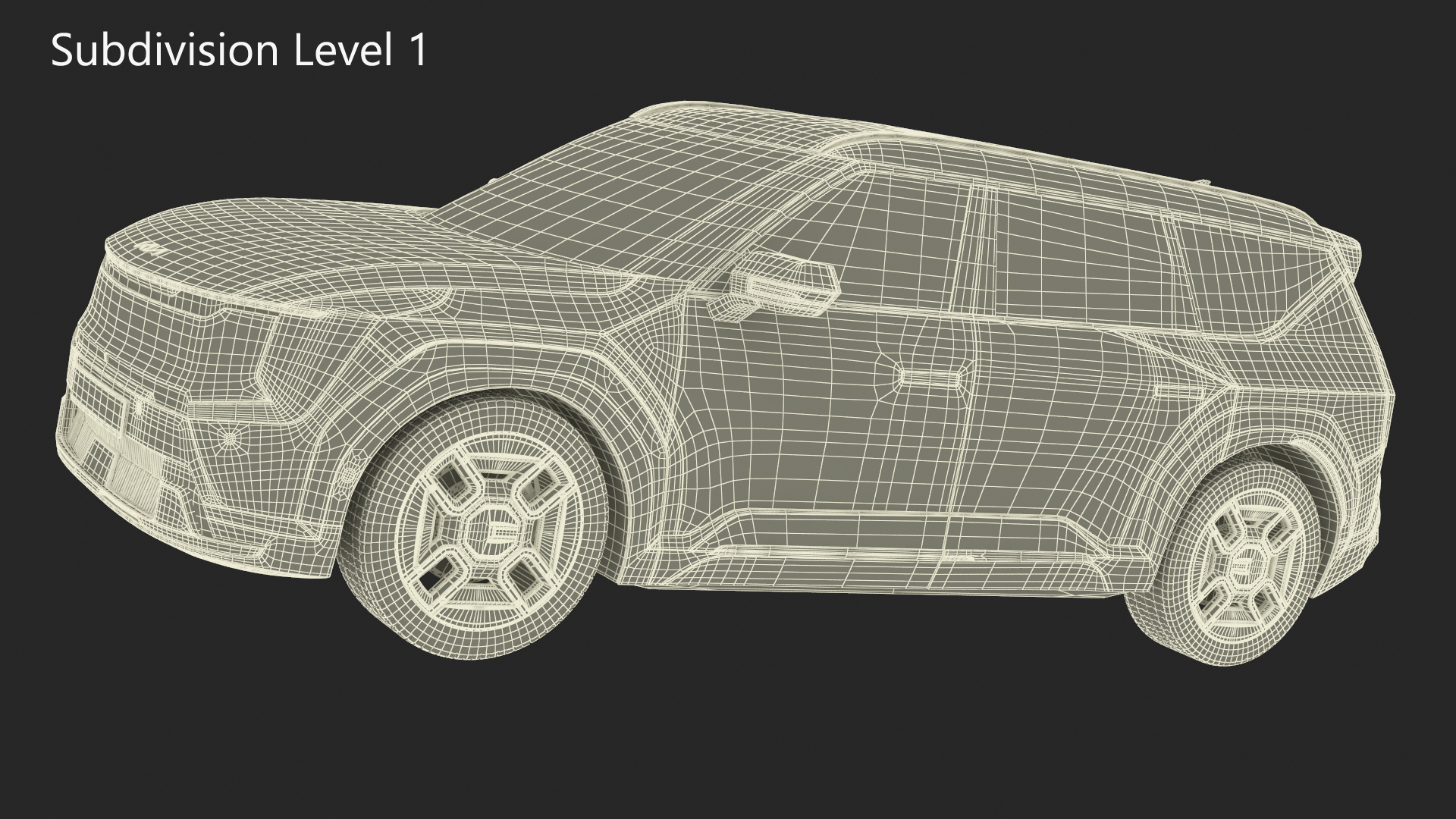 KIA EV9 Luxury SUV Black 3D model