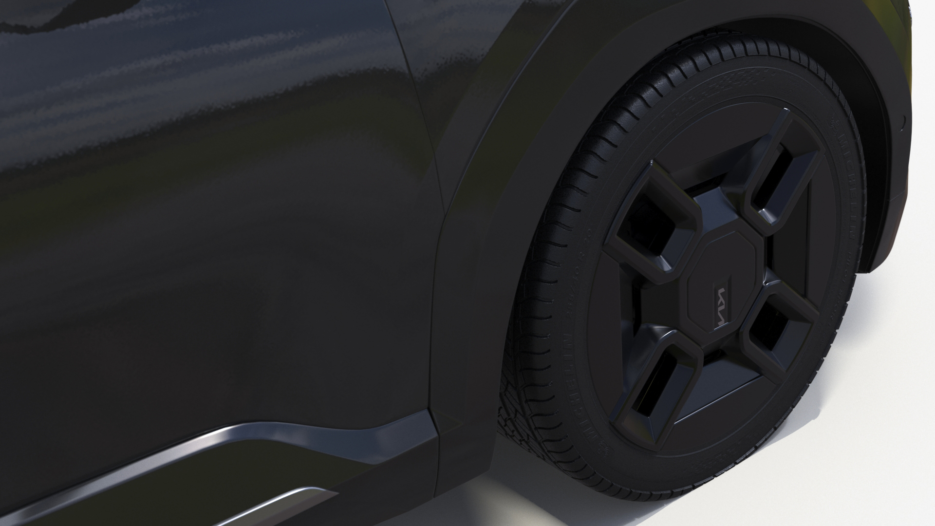 KIA EV9 Luxury SUV Black 3D model