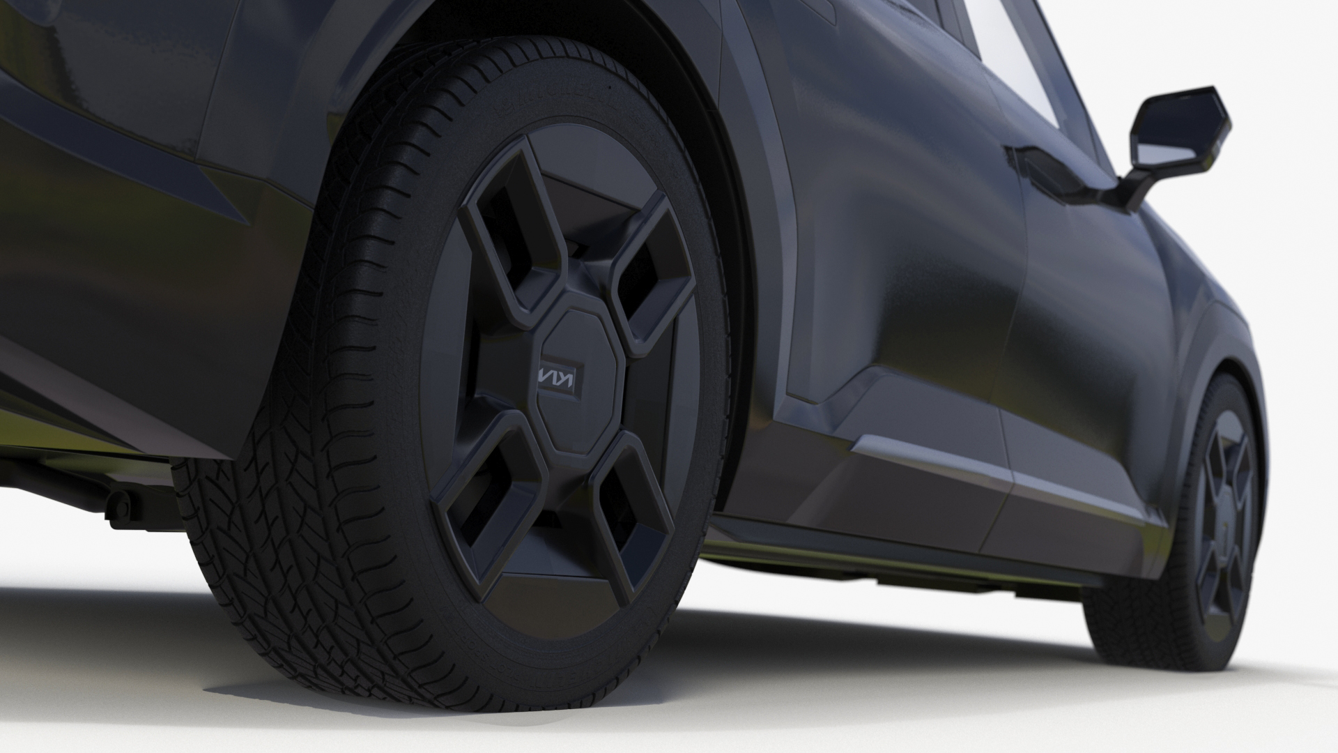 KIA EV9 Luxury SUV Black 3D model