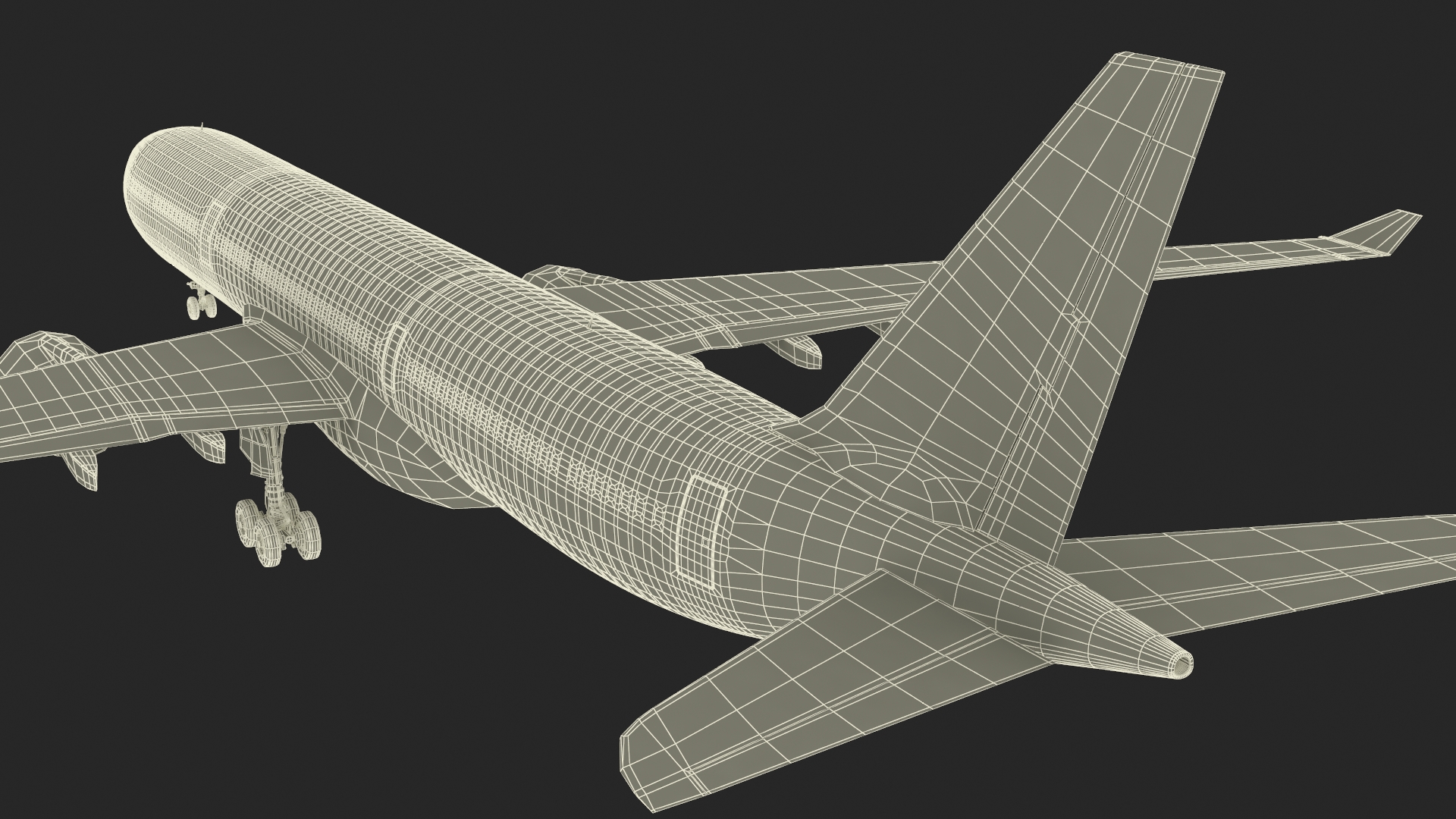3D Qatar Airways Airbus A330-300 Rigged