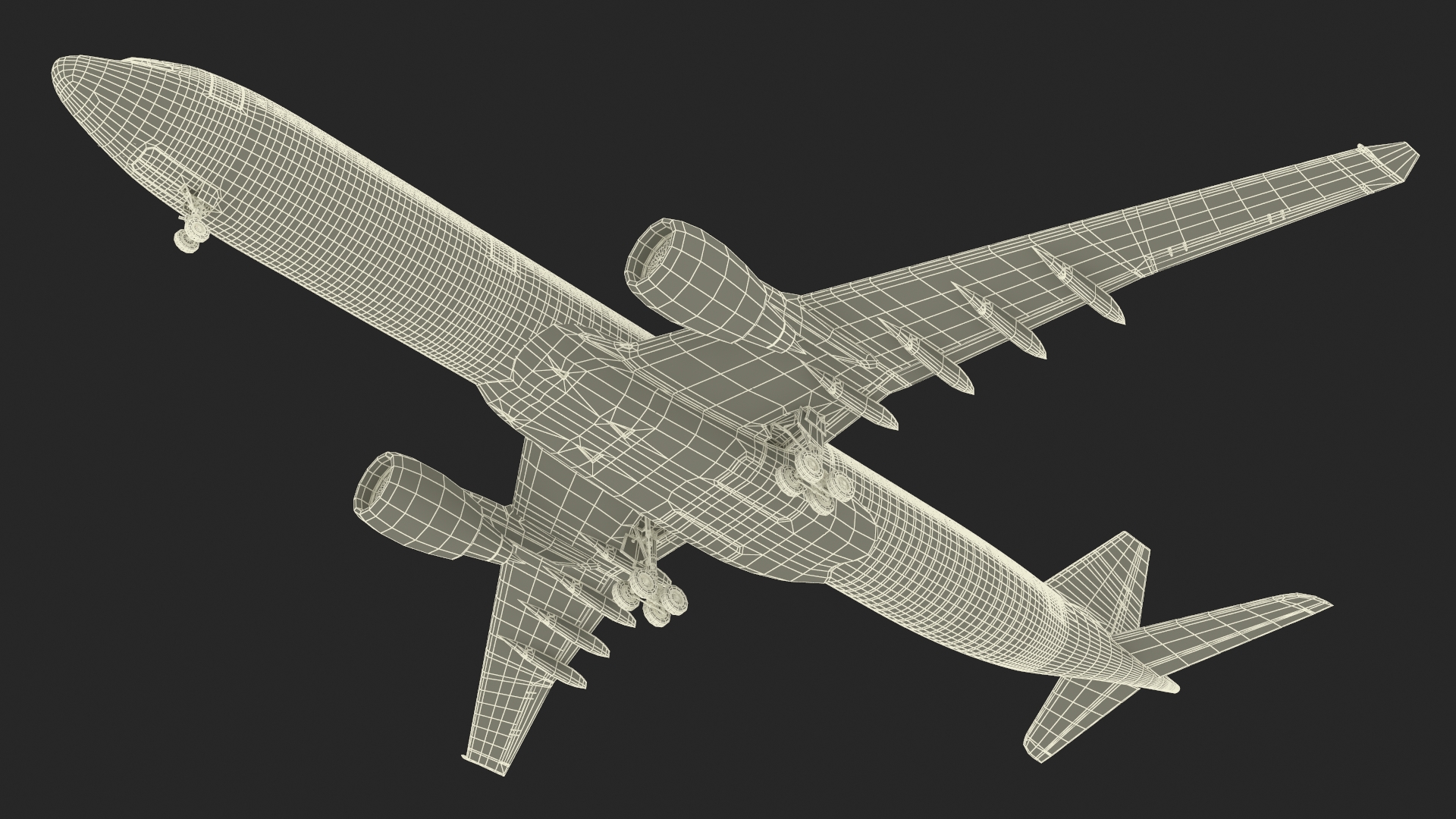 3D Qatar Airways Airbus A330-300 Rigged