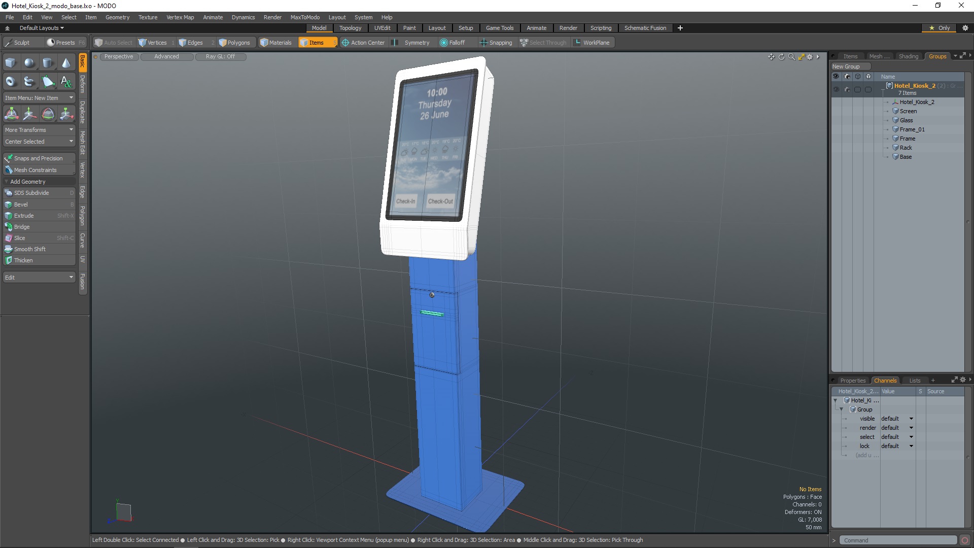 3D Hotel Kiosk 2 model