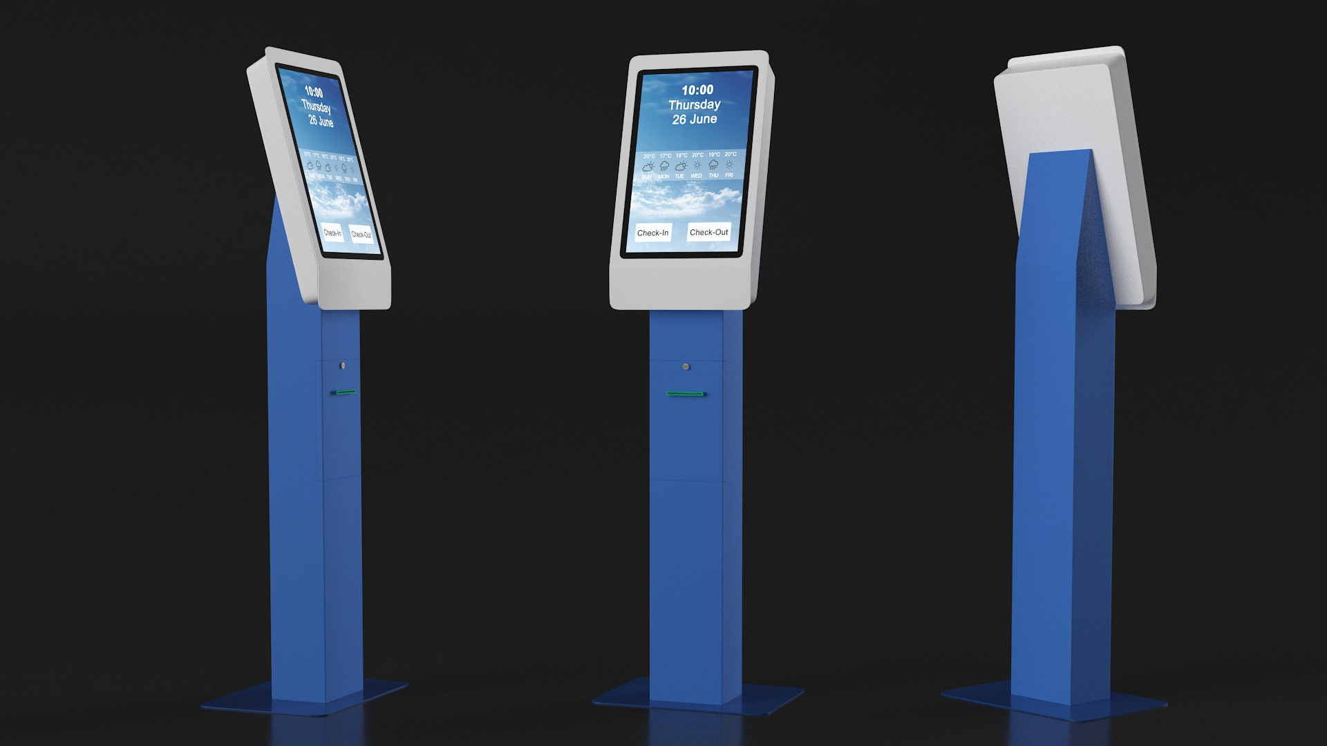 3D Hotel Kiosk 2 model