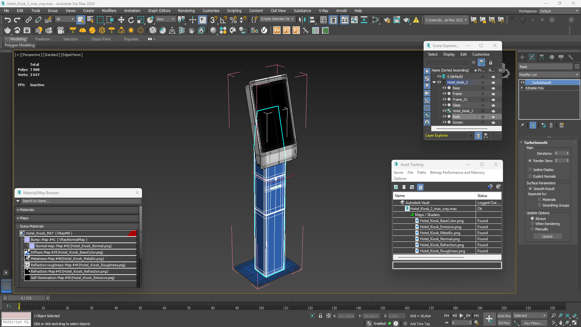3D Hotel Kiosk 2 model