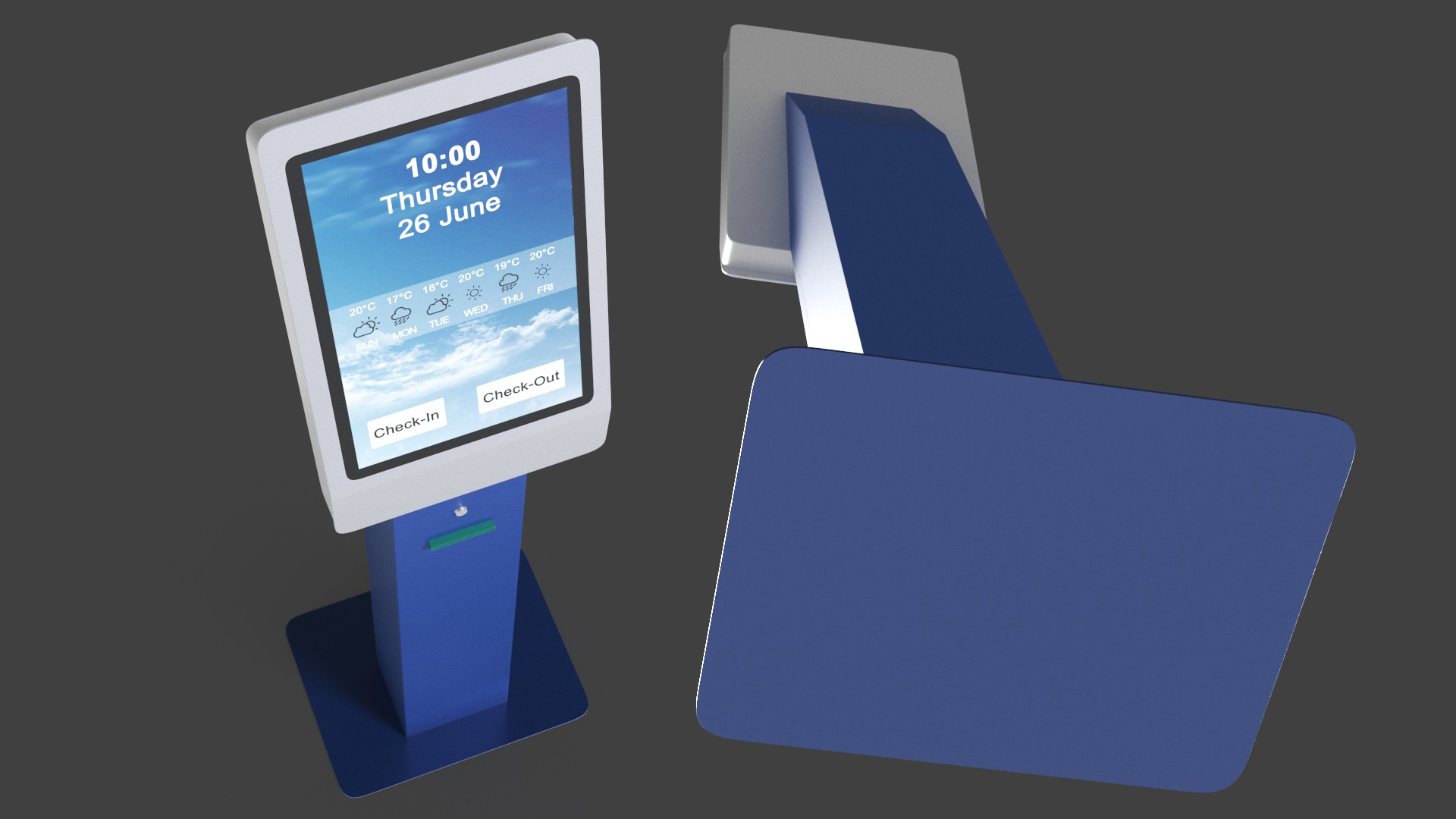 3D Hotel Kiosk 2 model