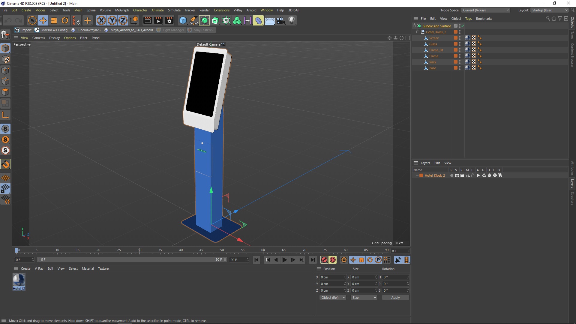 3D Hotel Kiosk 2 model