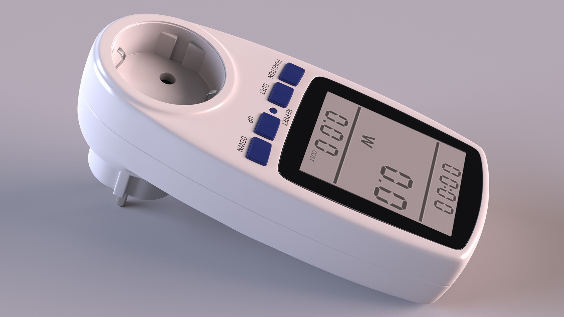 3D Electricity Usage Monitor EU Plug model
