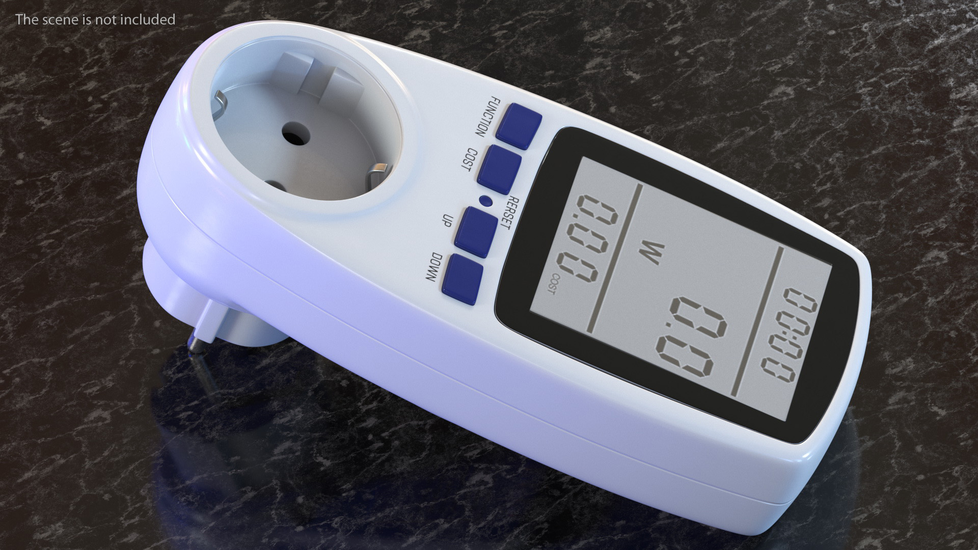 3D Electricity Usage Monitor EU Plug model
