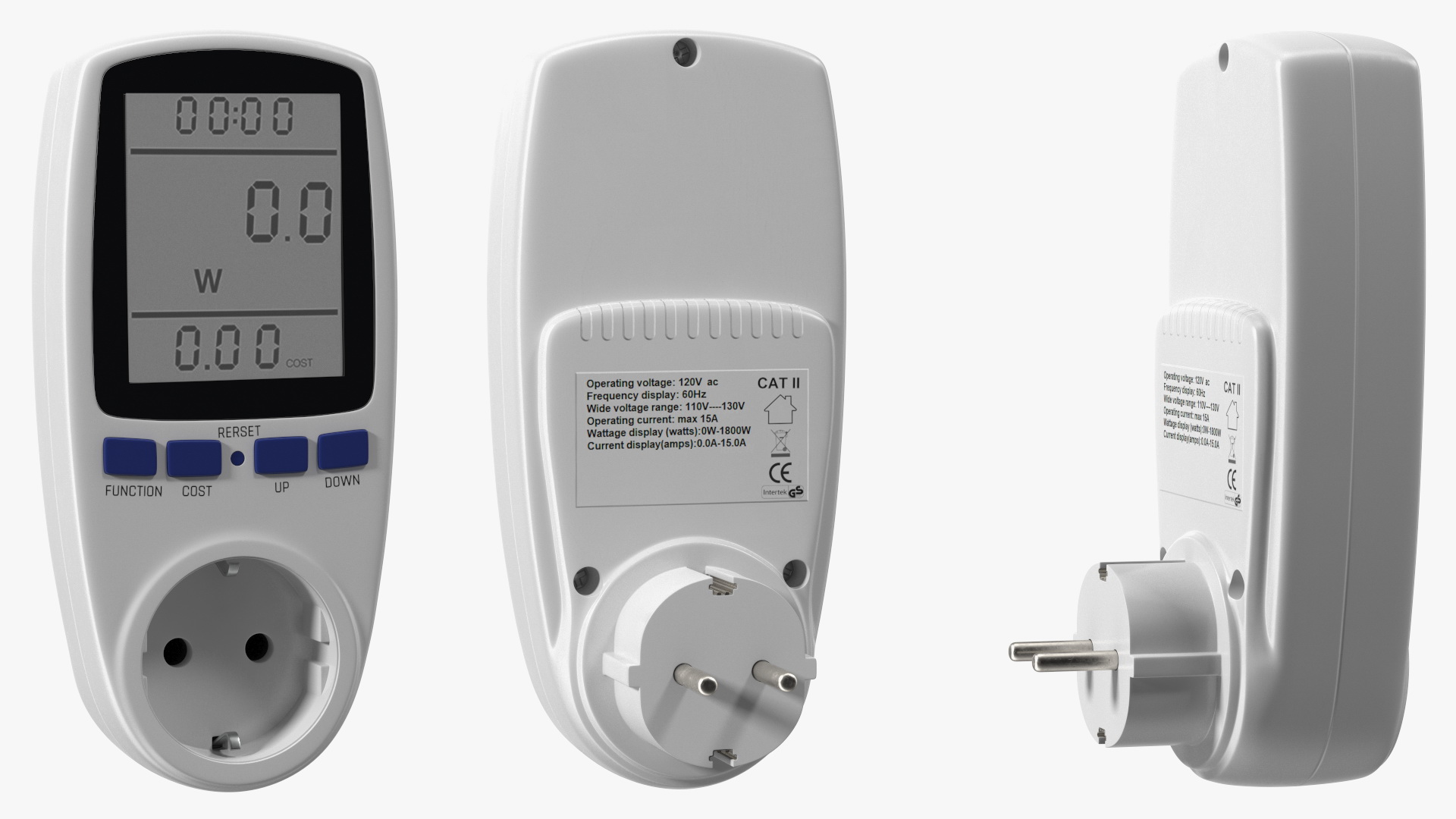 3D Electricity Usage Monitor EU Plug model