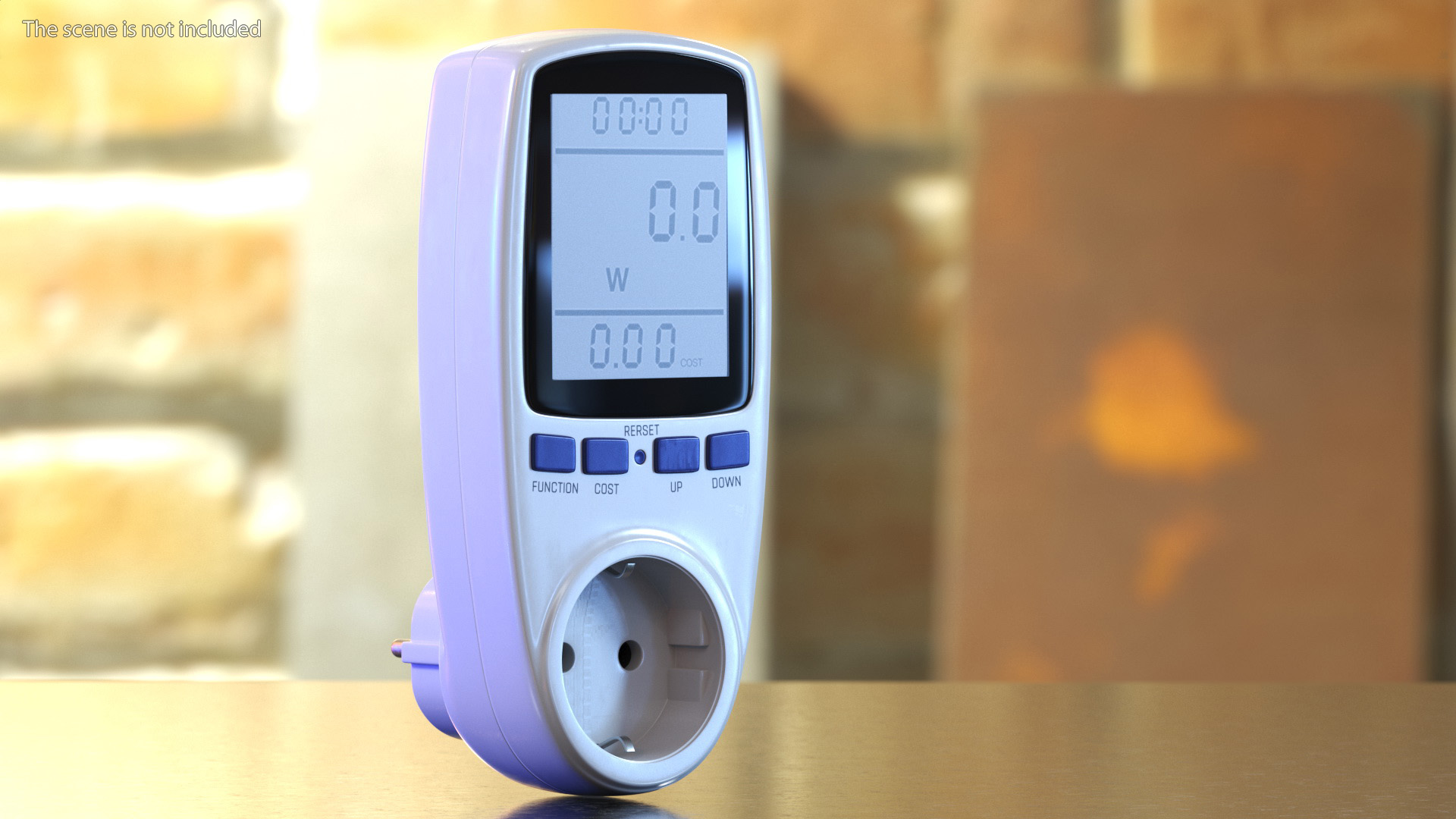 3D Electricity Usage Monitor EU Plug model