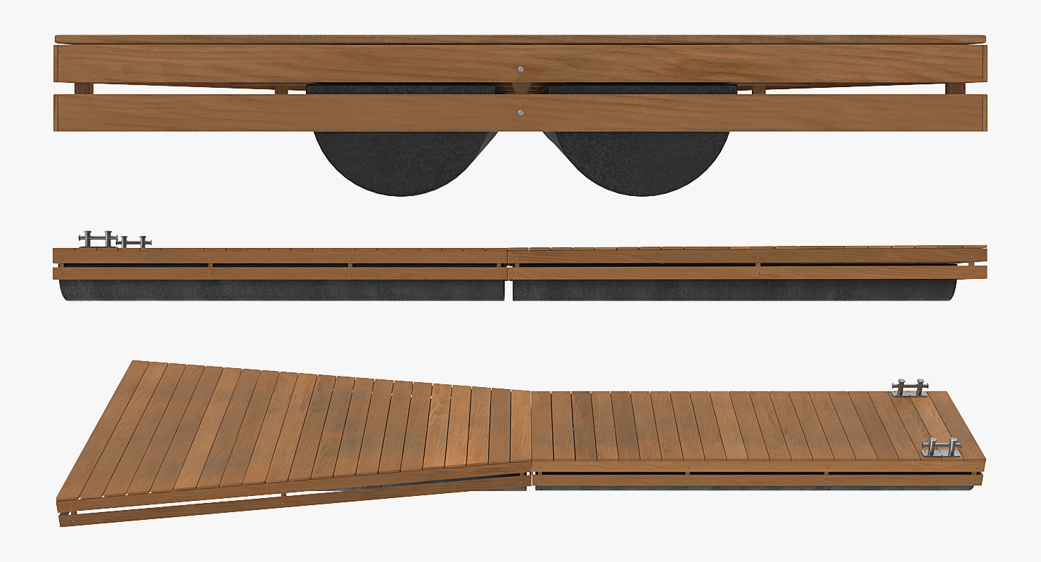 3D model Flottant Ponton Modulaire