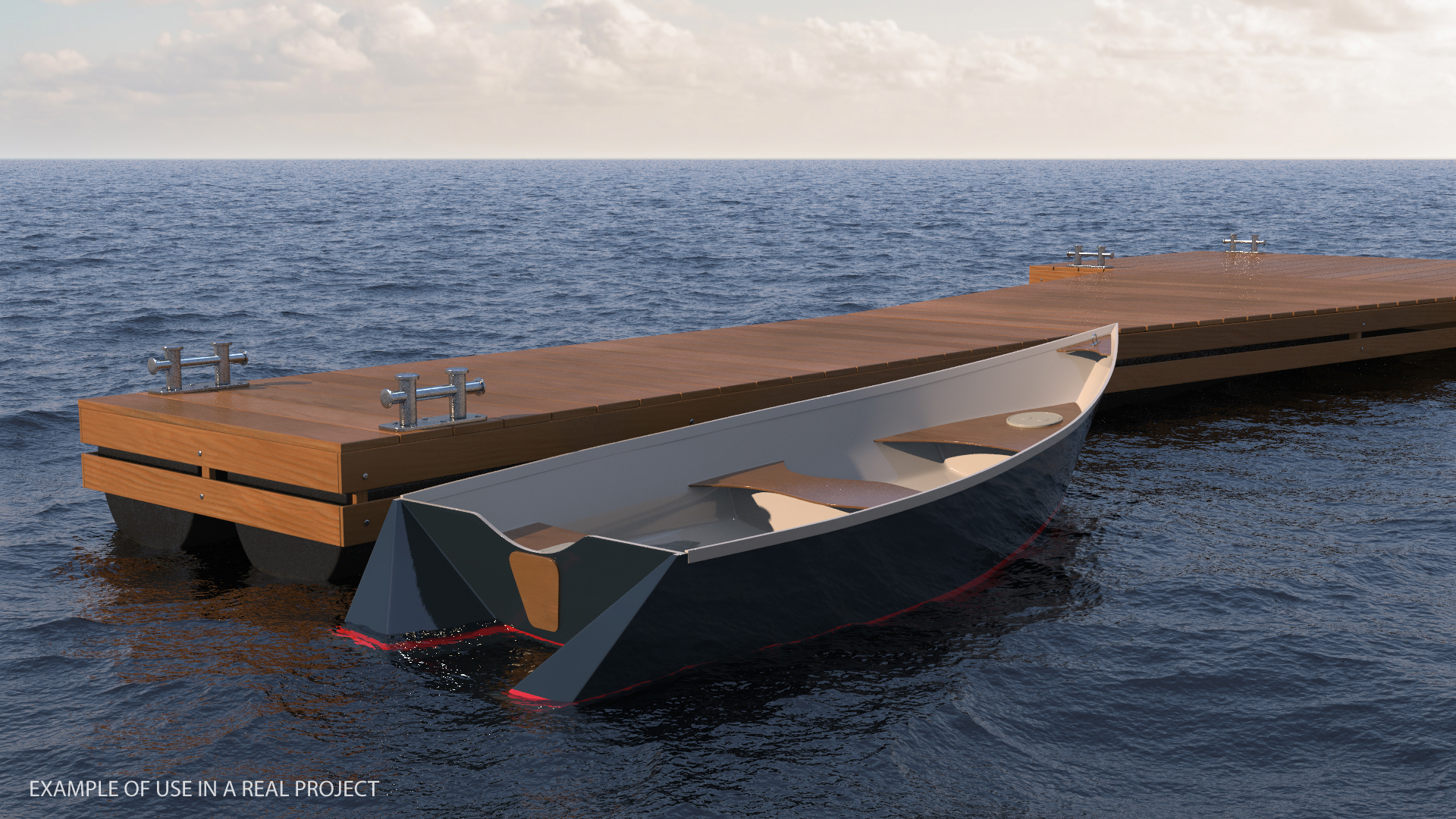 3D model Flottant Ponton Modulaire