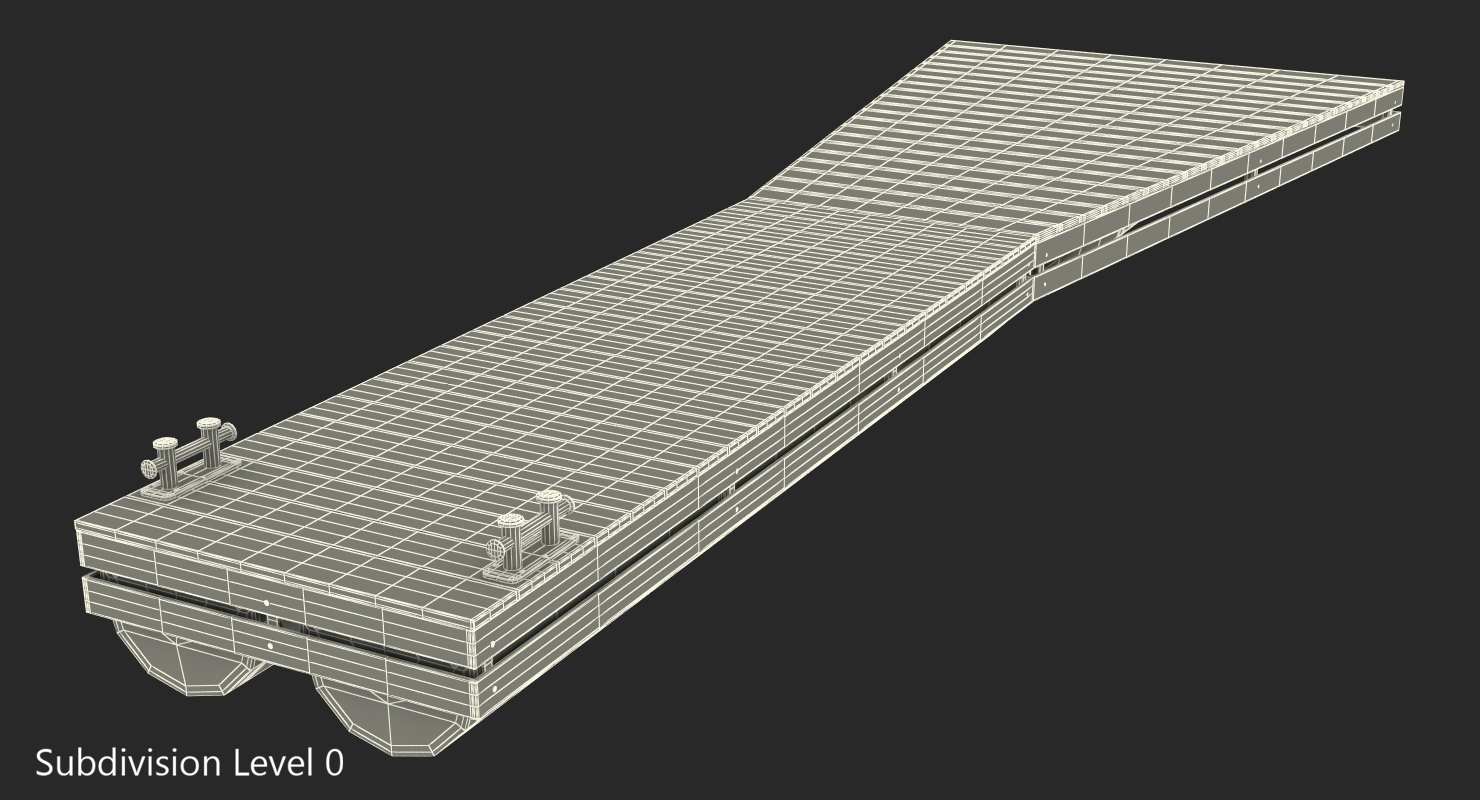 3D model Flottant Ponton Modulaire
