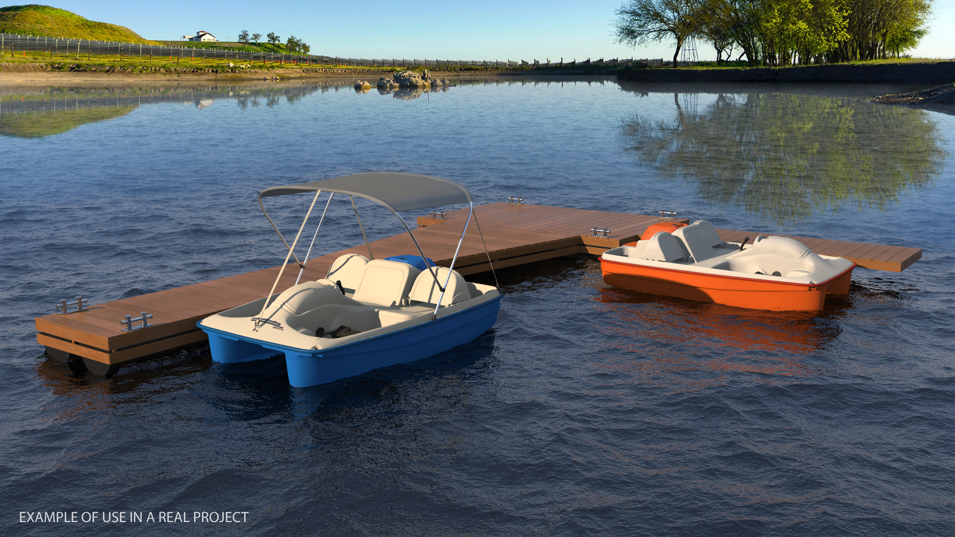 3D model Flottant Ponton Modulaire