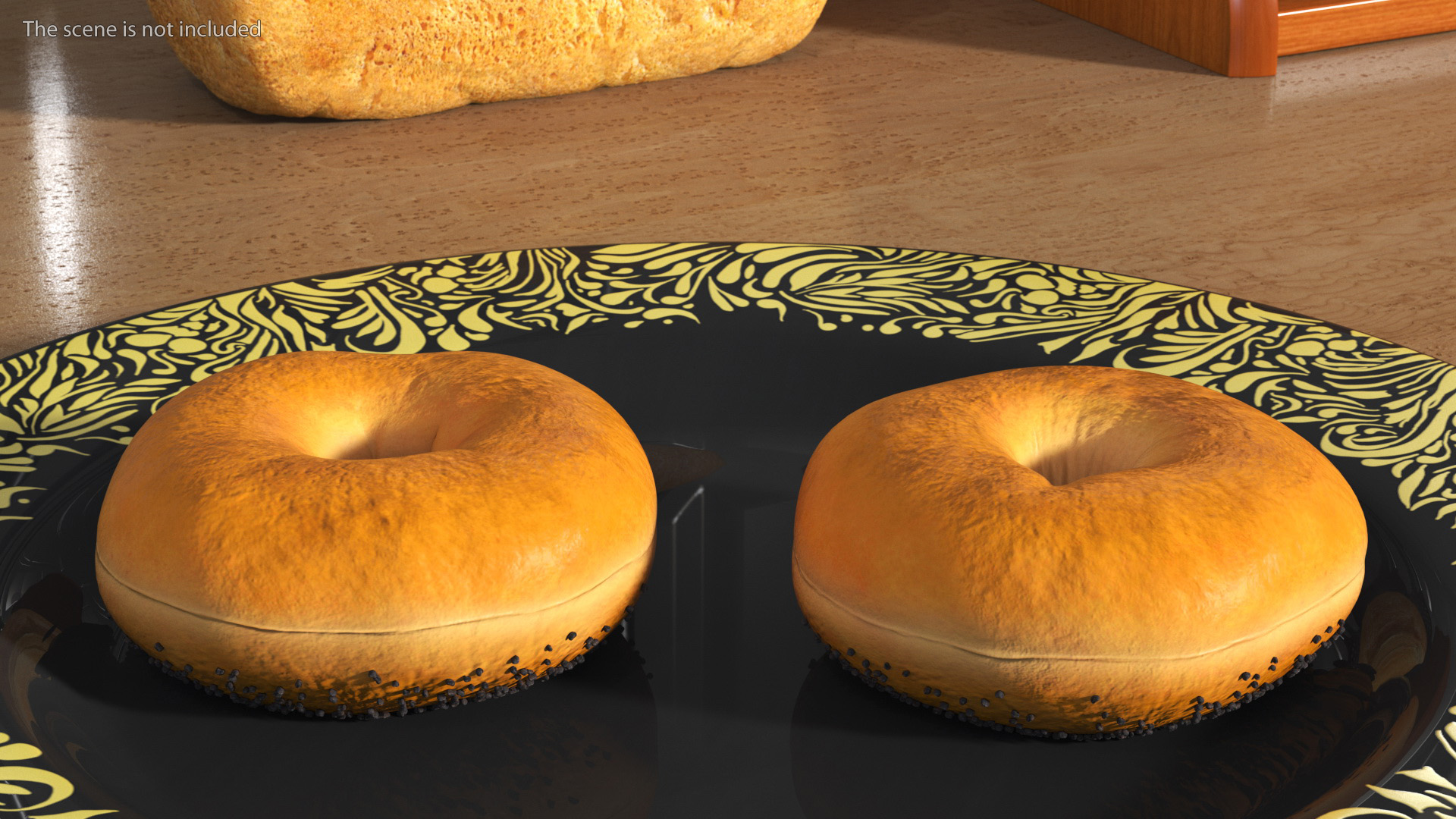 Poppy Seed Bagels 3D
