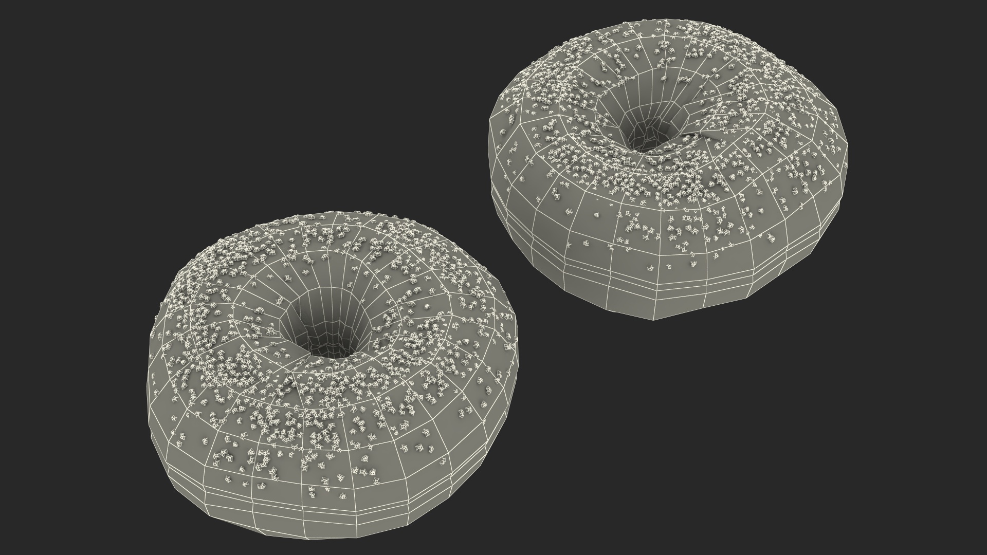 Poppy Seed Bagels 3D