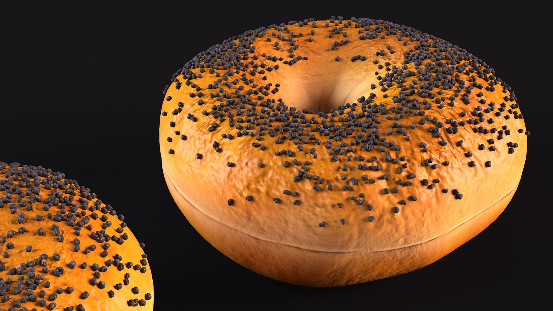 Poppy Seed Bagels 3D