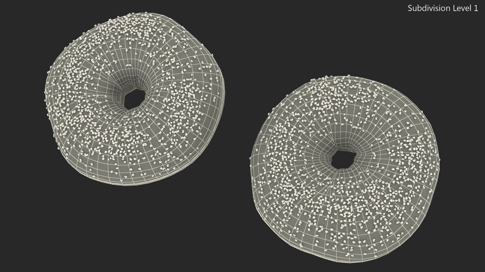 Poppy Seed Bagels 3D