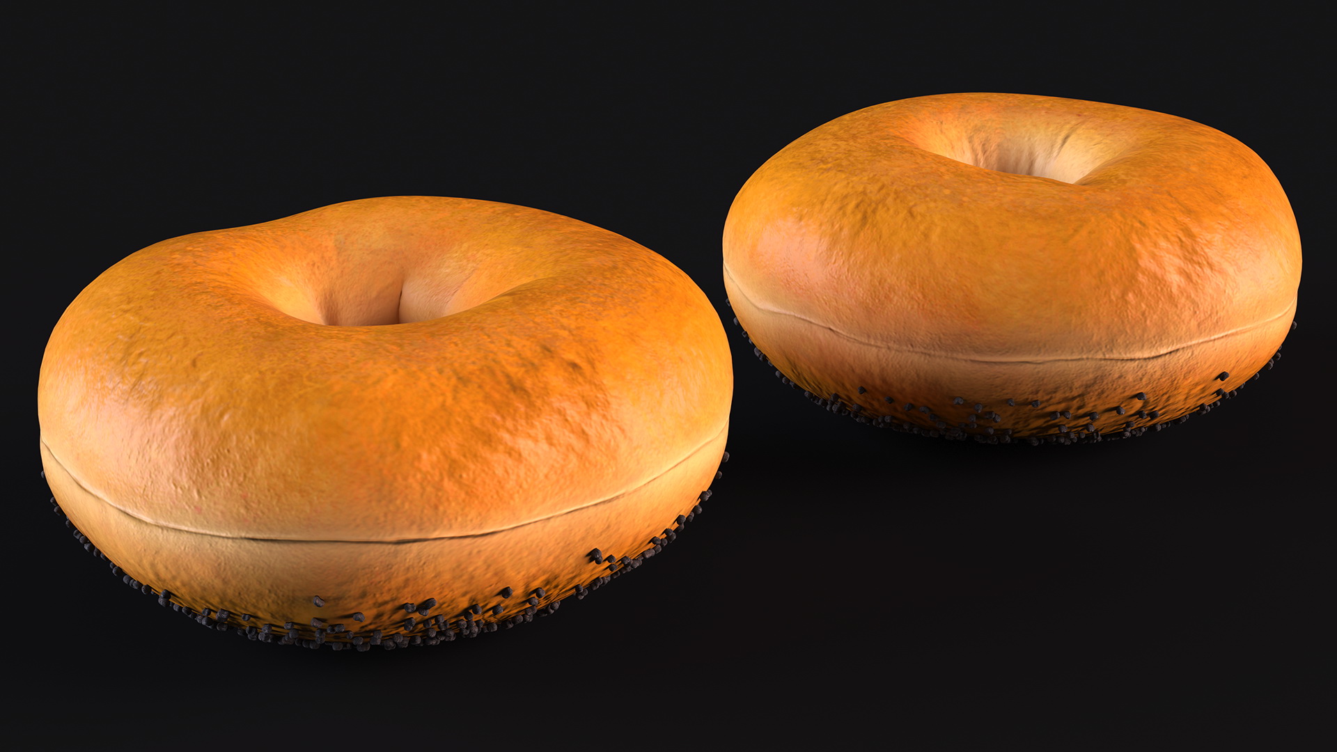 Poppy Seed Bagels 3D