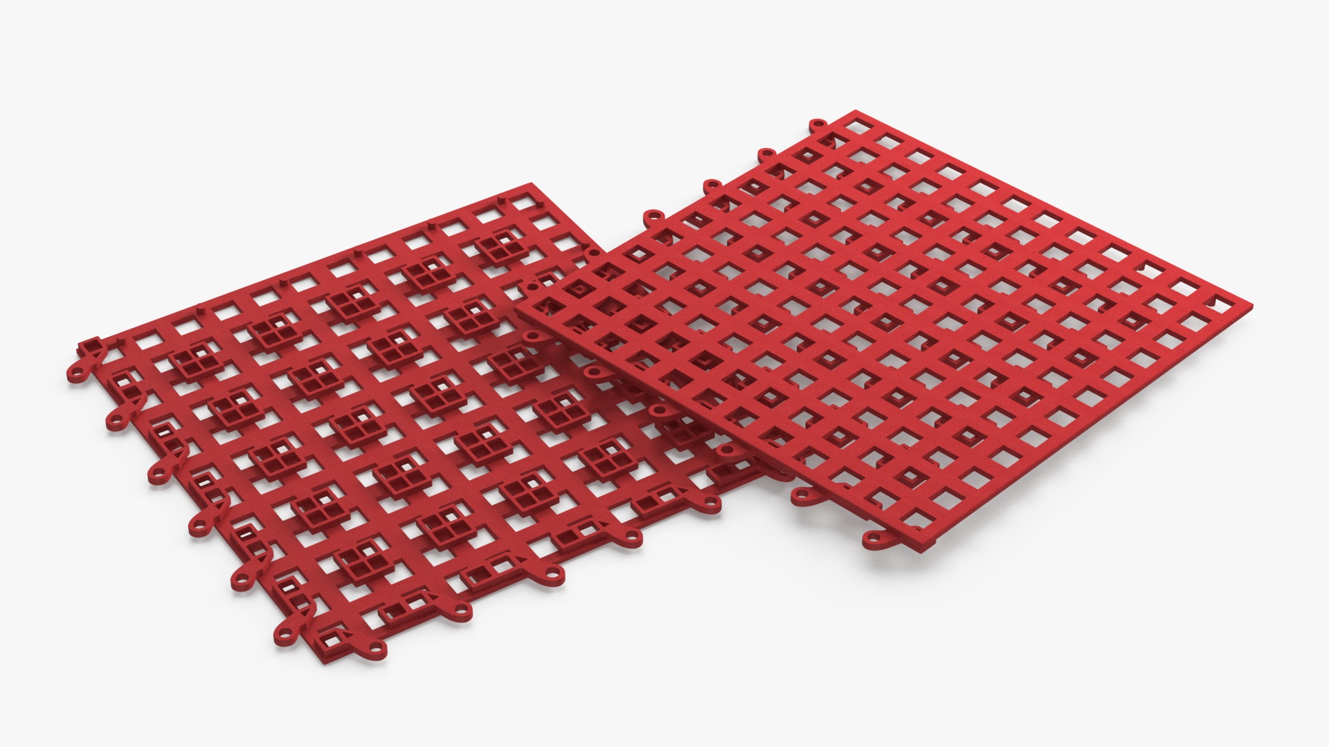 PVC Floor Mat Red 3D