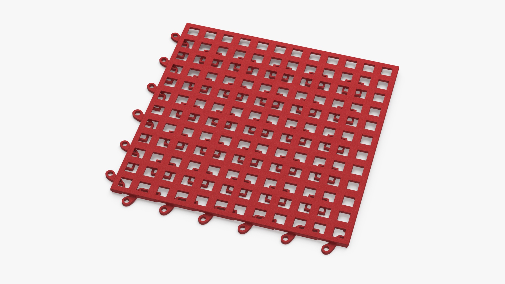 PVC Floor Mat Red 3D